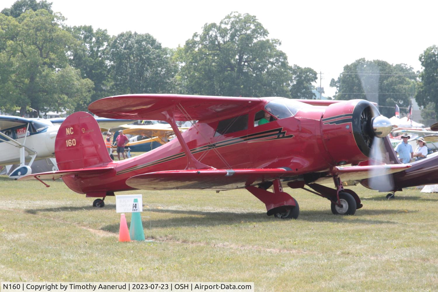 N160, 1943 Beech D17S Staggerwing C/N 4836, 1943 Beech D17S, c/n: 4836, AirVenture 2023