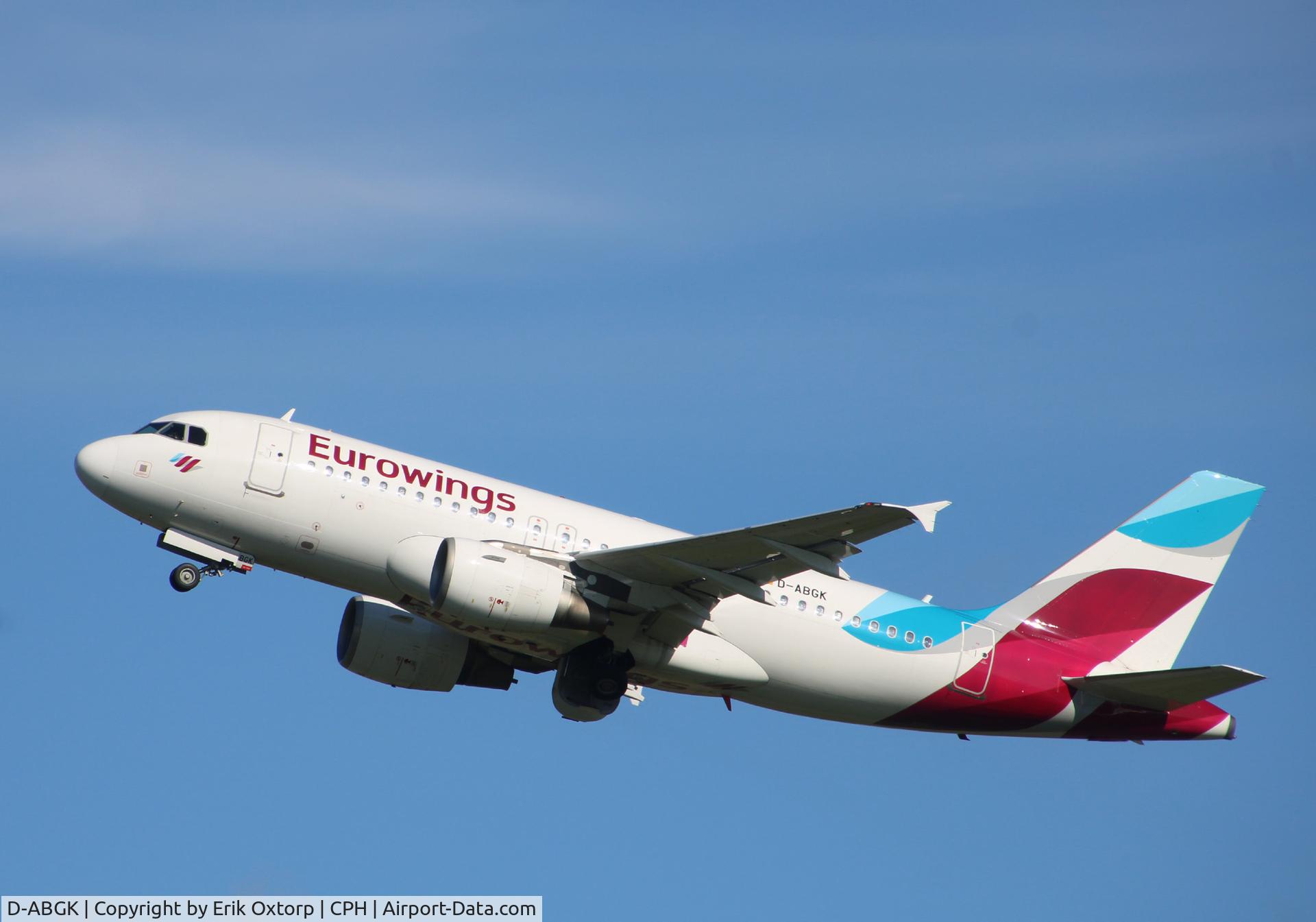D-ABGK, 2008 Airbus A319-112 C/N 3447, D-ABGK takeoff fw 22R
