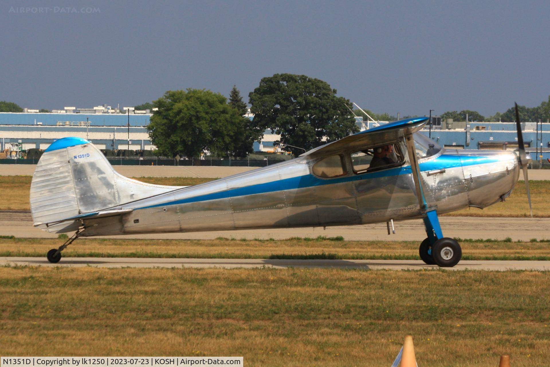N1351D, 1951 Cessna 170A C/N 19927, This Cessna 170 arrived at EAA AirVenture 2023.