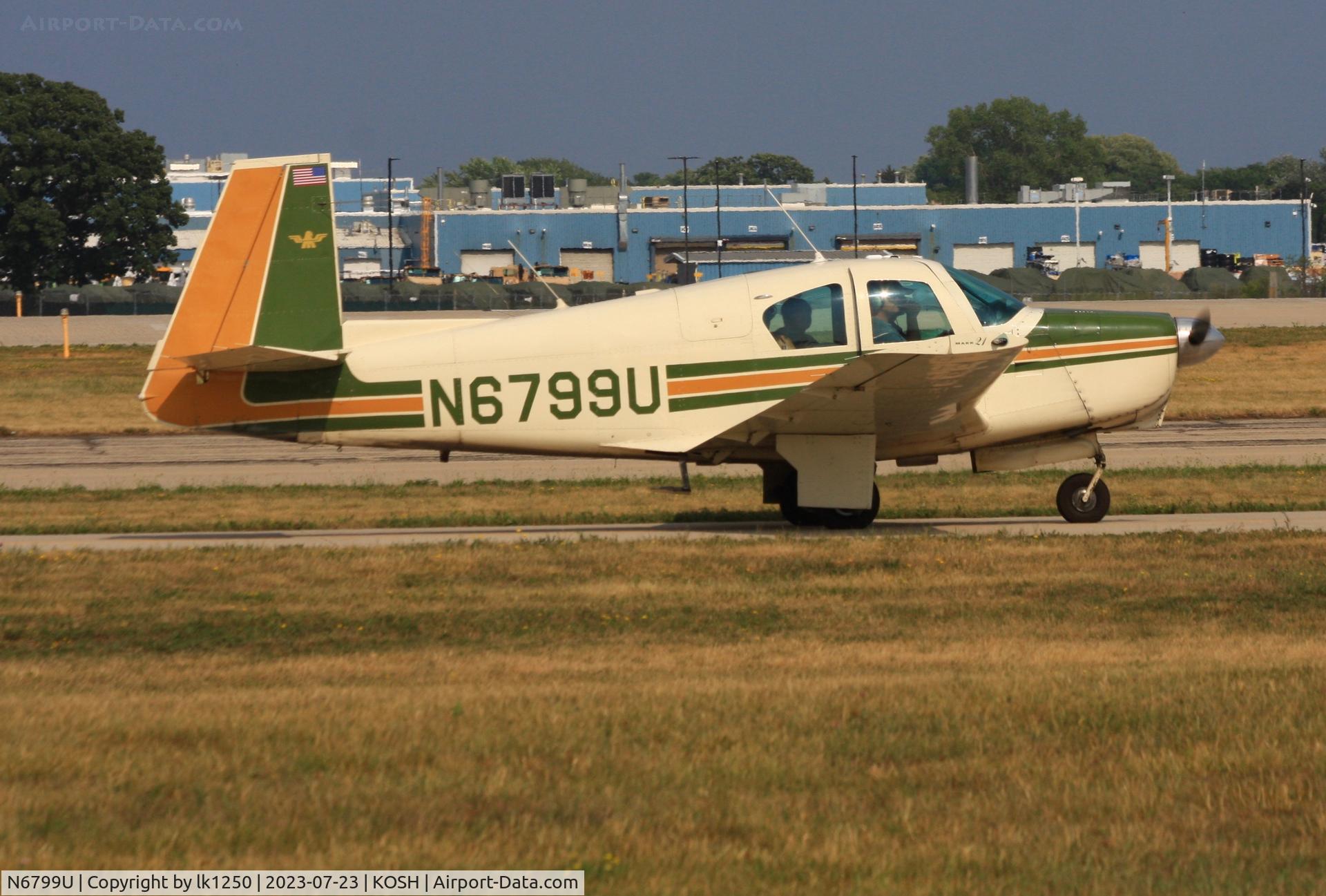 N6799U, 1963 Mooney M20C Ranger C/N 2511, This Mooney M20 arrived at EAA AirVenture 2023