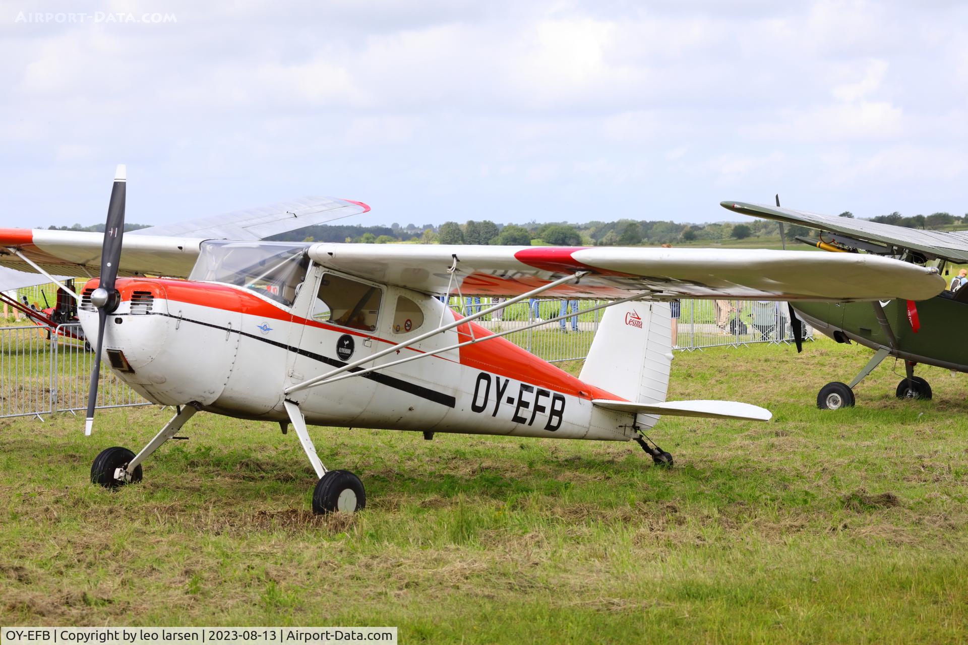 OY-EFB, 1946 Cessna 140 C/N 9203, Værløse Denmark 12.8.2023
