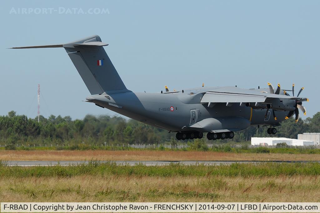 F-RBAD, 2014 Airbus A400M Atlas C/N 011, France Air Force