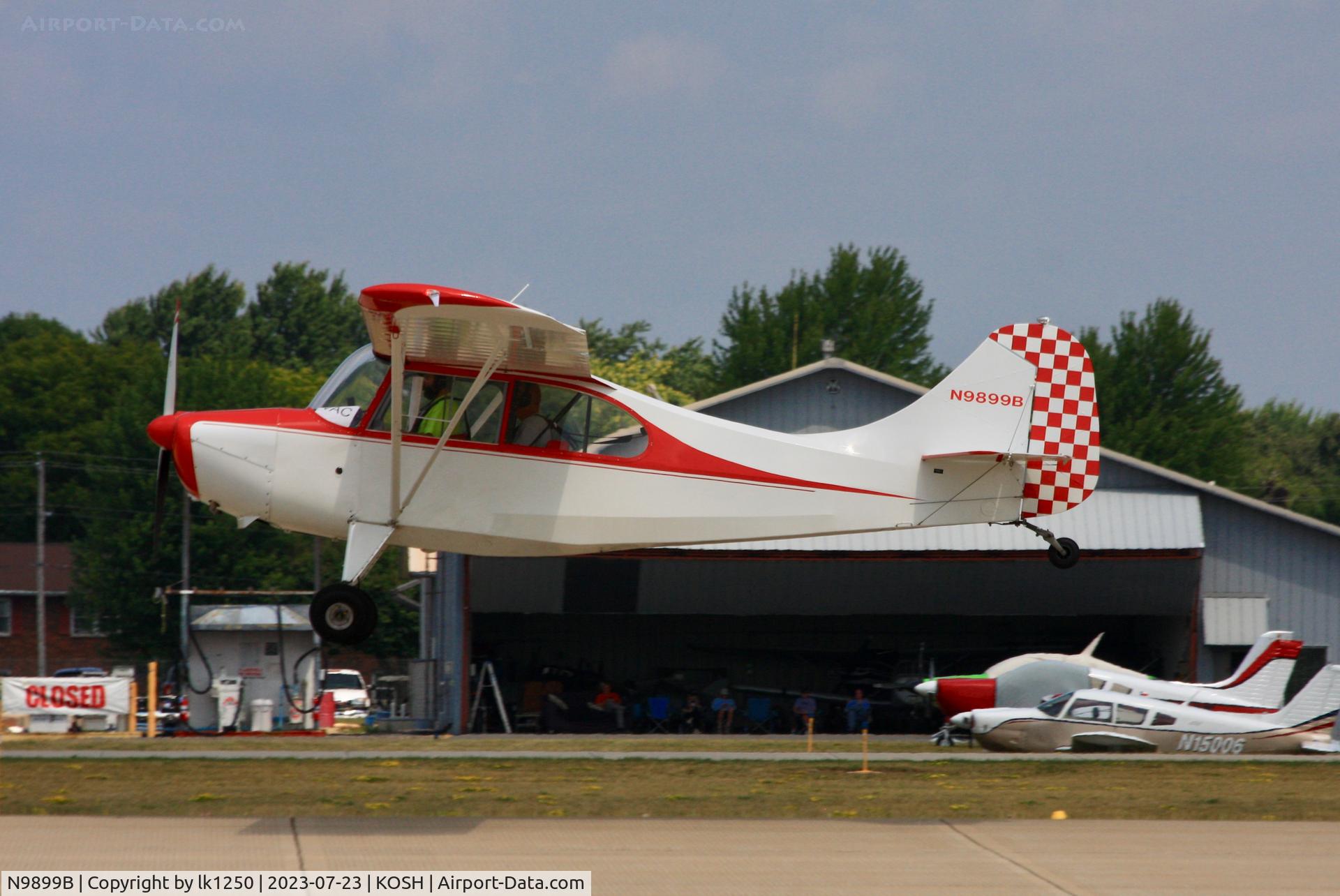 N9899B, 1958 Champion 7FC C/N 7FC-219, This Champion 7FC is landing for EAA AirVenture 2023
