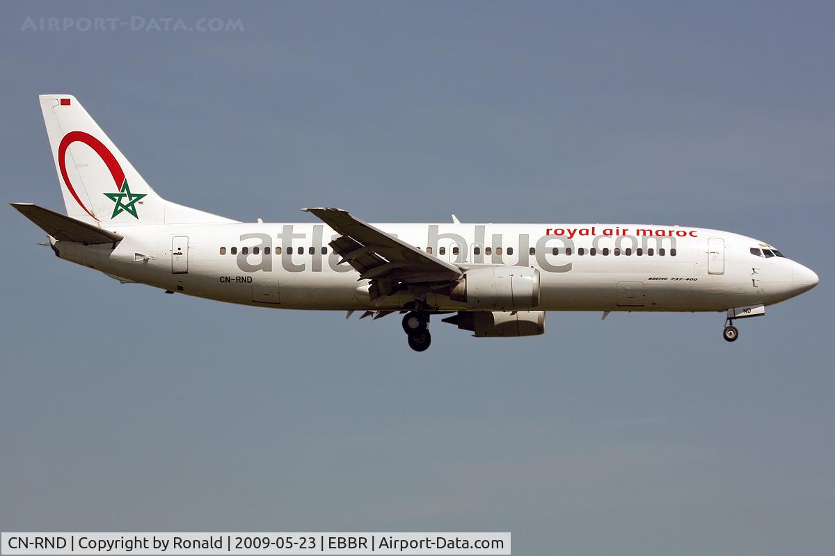 CN-RND, 1994 Boeing 737-4B6 C/N 26530/2588, at bru