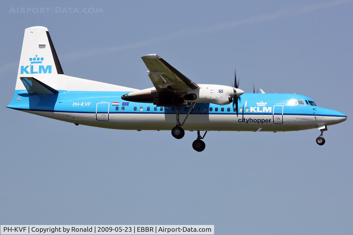 PH-KVF, 1990 Fokker 50 C/N 20207, at bru