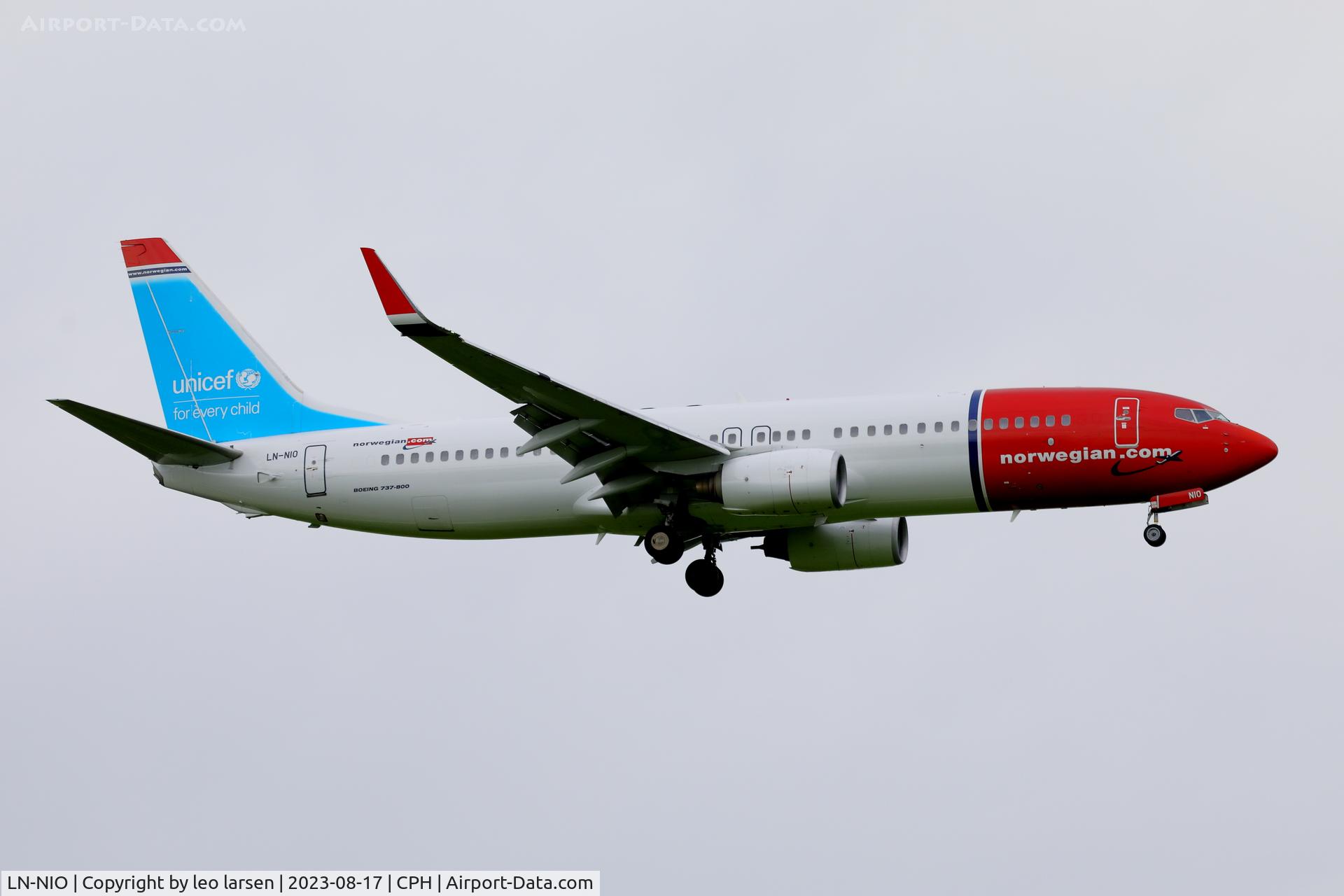 LN-NIO, 2008 Boeing 737-81M C/N 35284, Copenhagen 17.8.2023