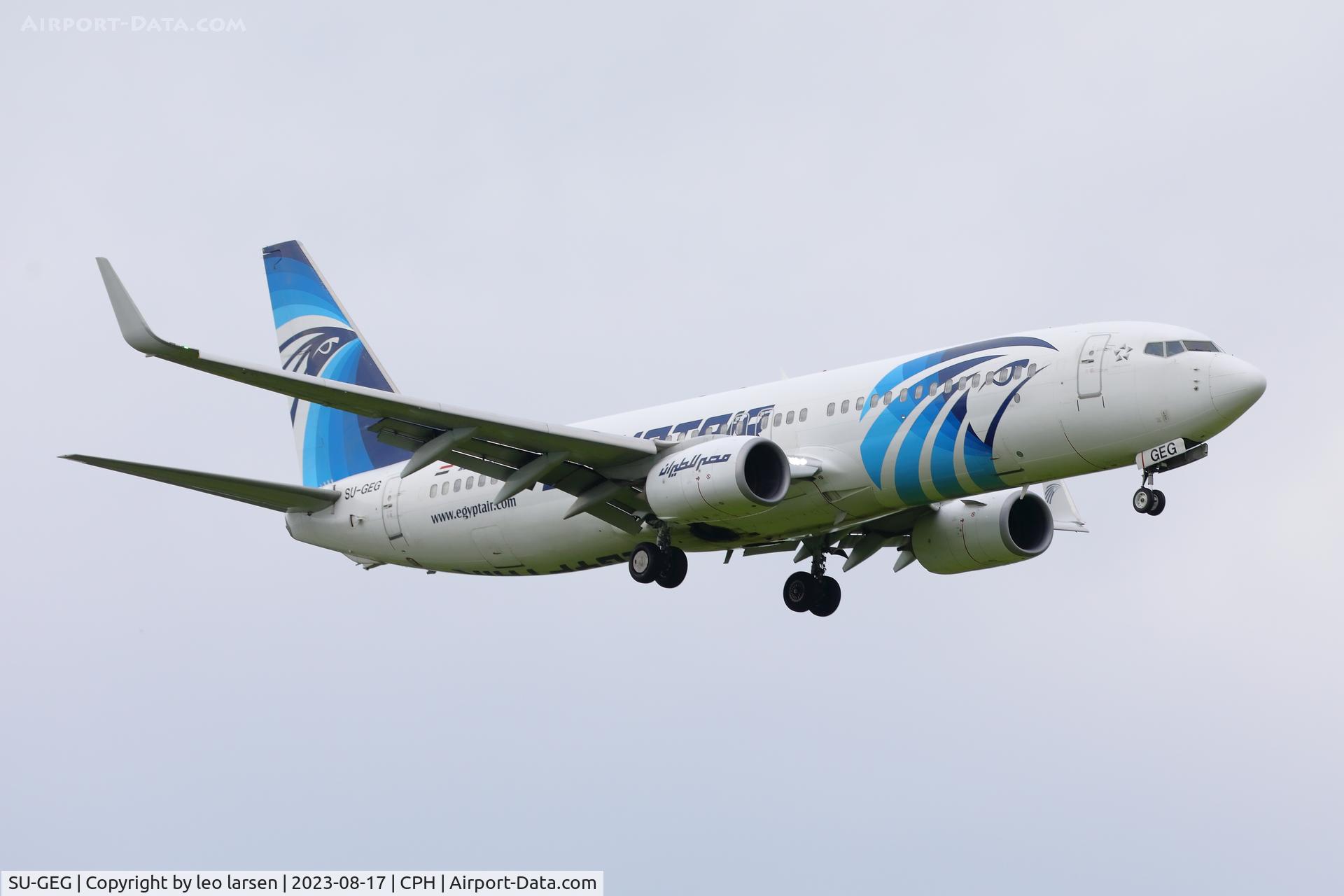 SU-GEG, 2017 Boeing 737-866 C/N 63799, Copenhagen 17.8.2023