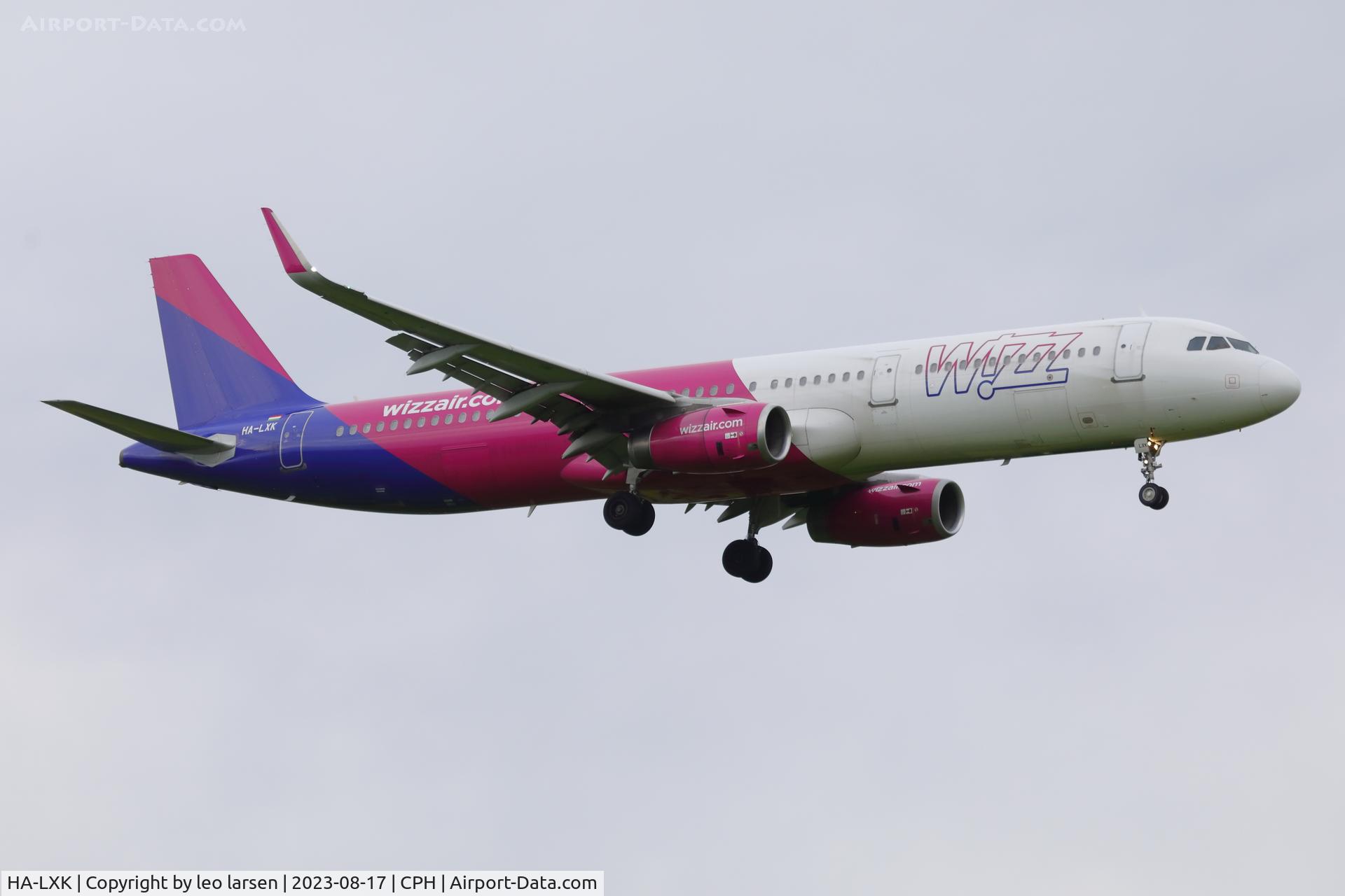 HA-LXK, 2016 Airbus A321-231 C/N 7440, Copenhagen 17.8.2023