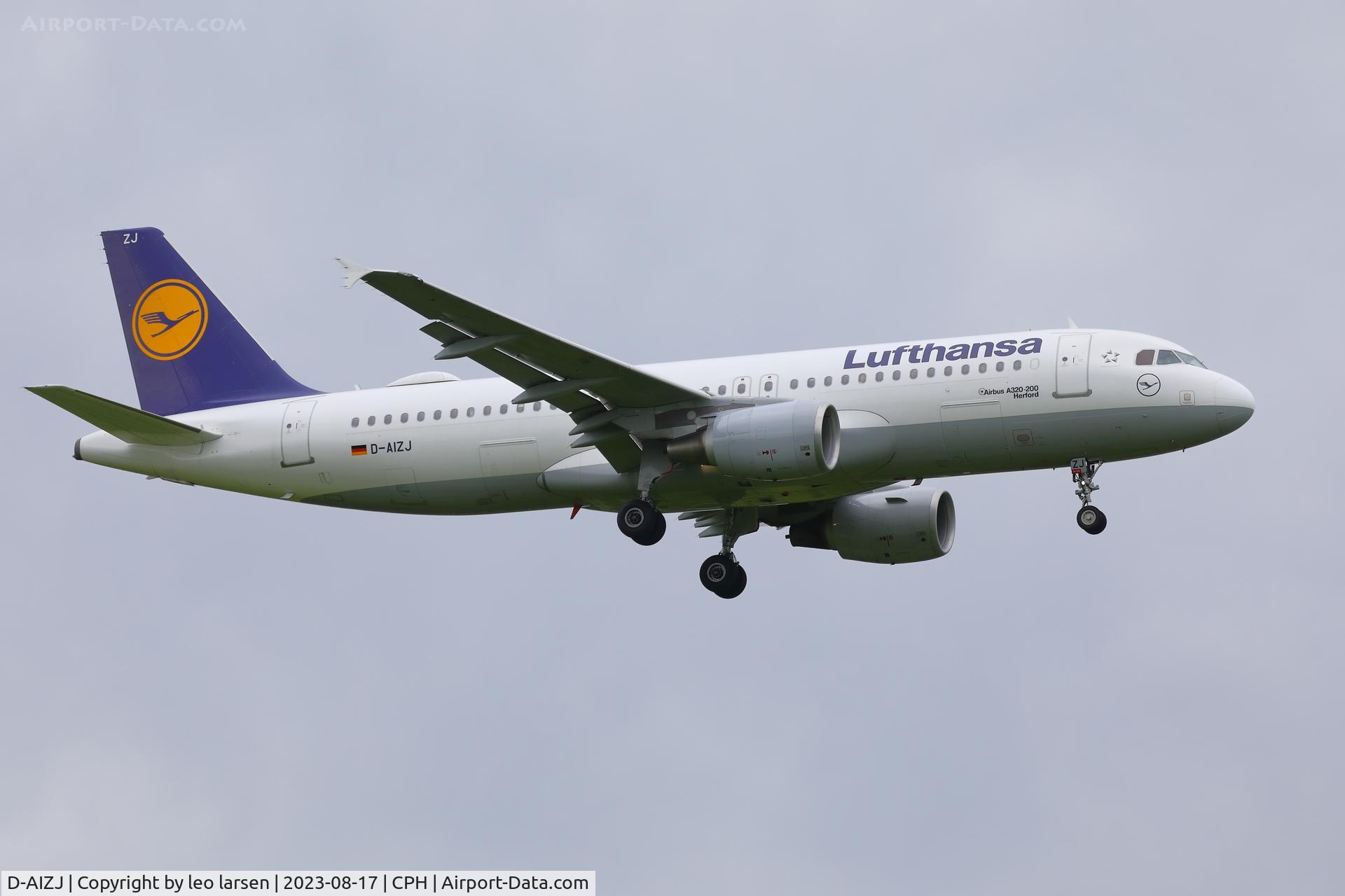 D-AIZJ, 2010 Airbus A320-214 C/N 4449, Copenhagen 17.8.2023