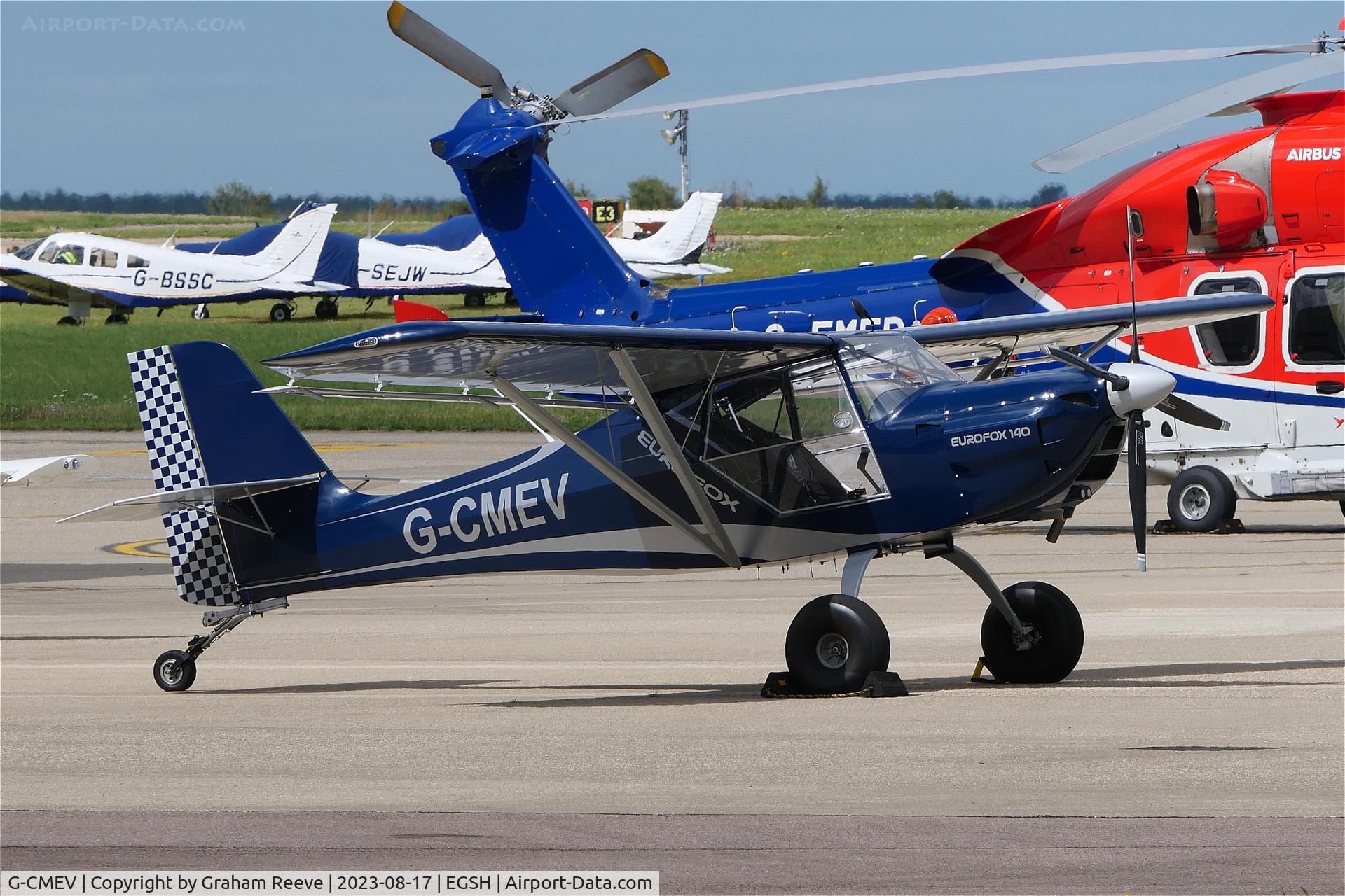 G-CMEV, 2022 Ascent Industries EuroFOX 2K C/N 64822, Parked at Norwich.