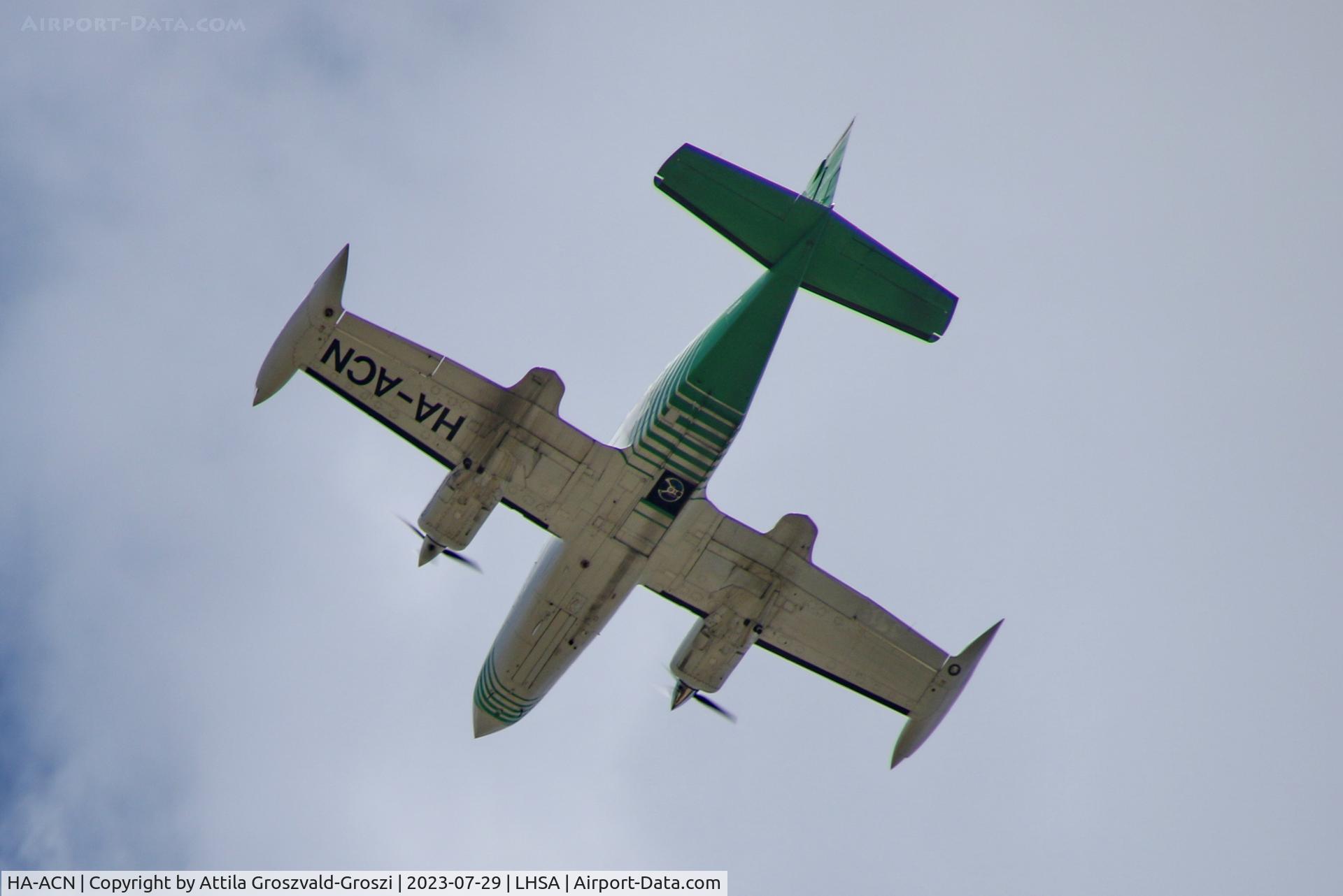 HA-ACN, 1976 Cessna 402B Businessliner C/N 402B-1037, LHSA - in the airspace of Szentkirályszabadja airport, Hungary