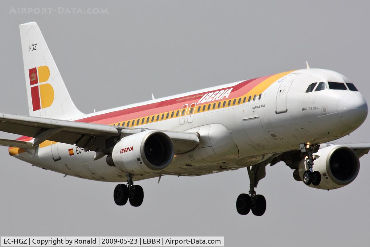 EC-HGZ, 2000 Airbus A320-214 C/N 1208, at bru