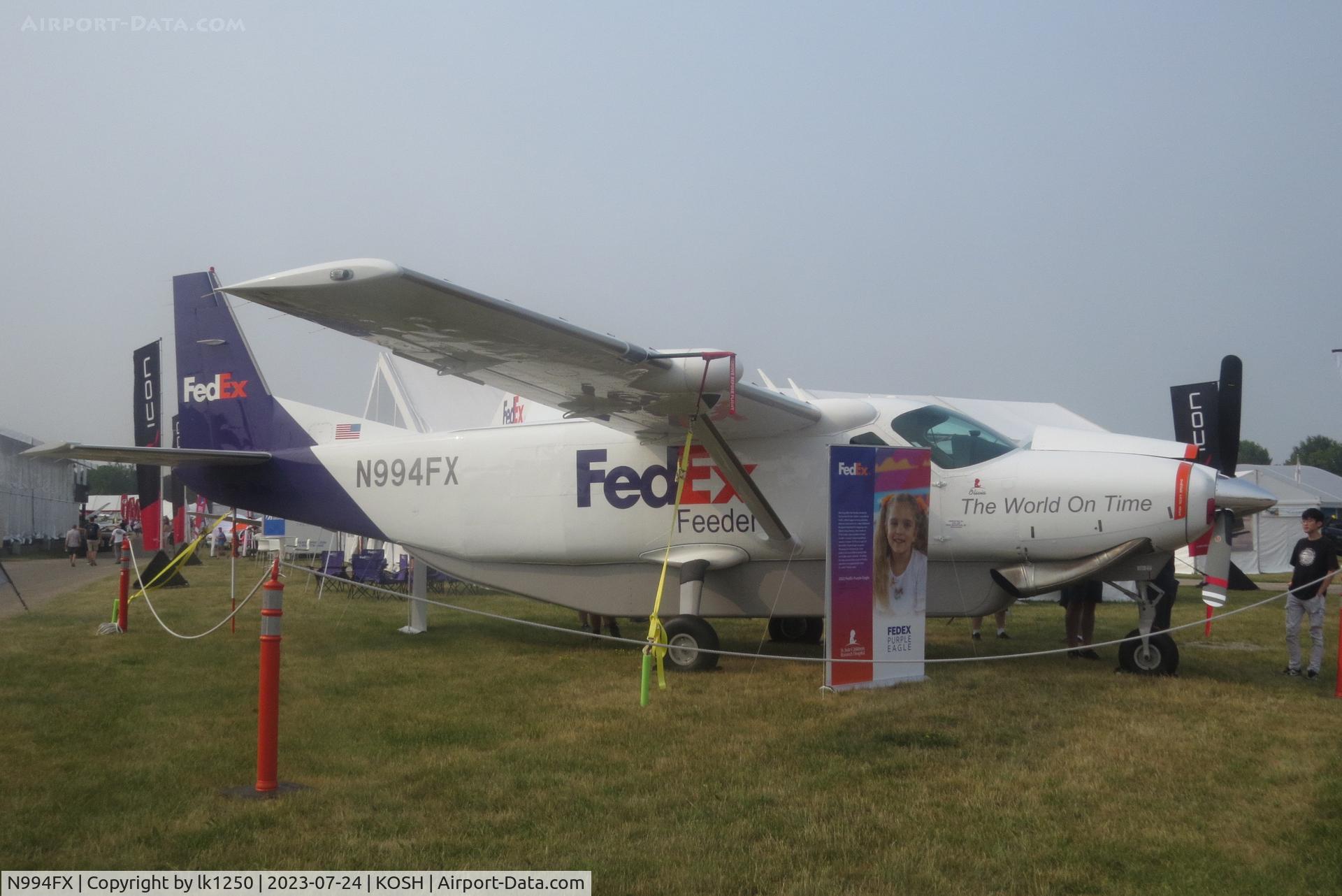 N994FX, 2011 Cessna 208B Super Cargomaster C/N 208B-2315, This FedEx Cessna 208B was at EAA AirVenture 2023.