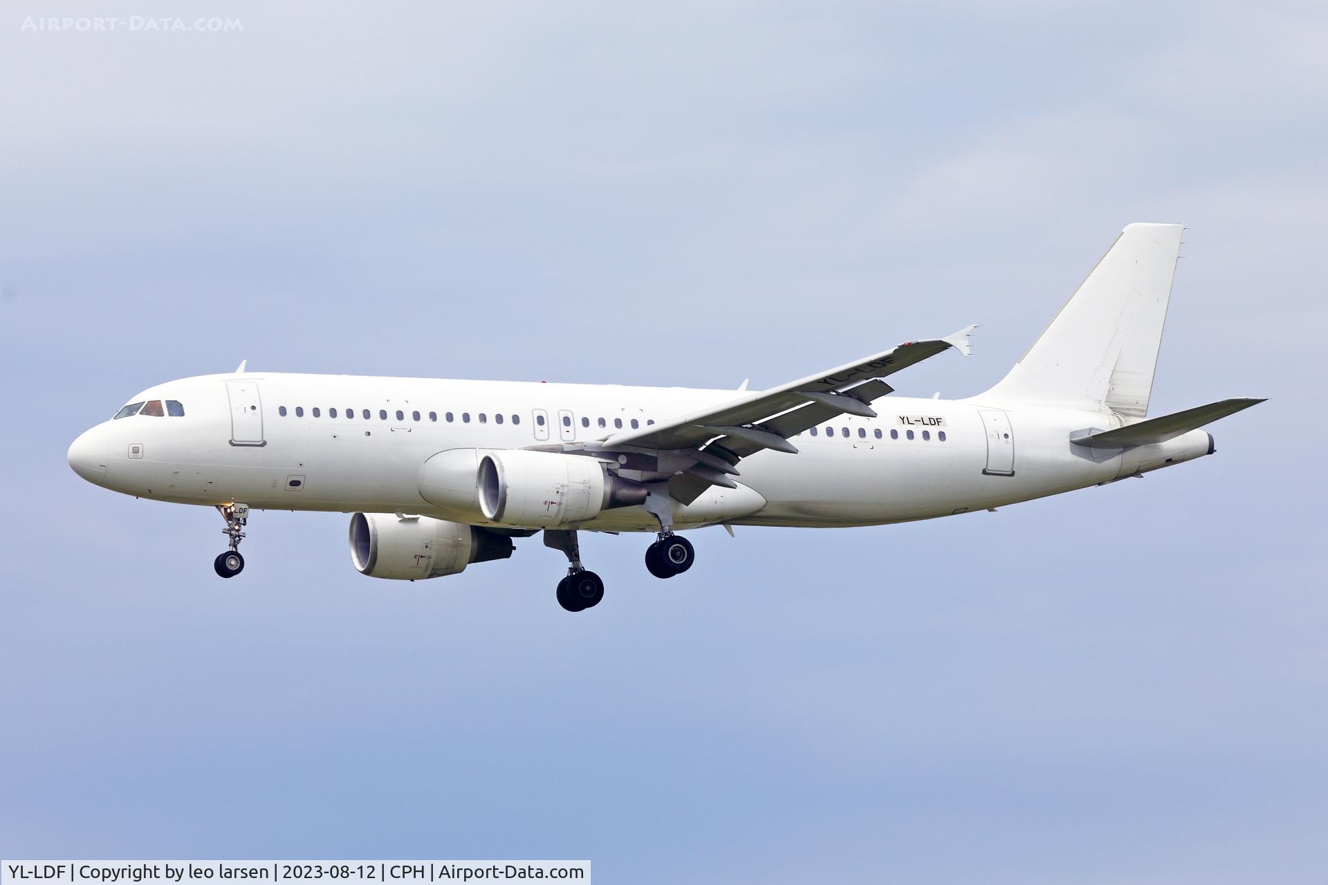 YL-LDF, 2009 Airbus A320-214 C/N 4061, Copenhagen 12.8.2023