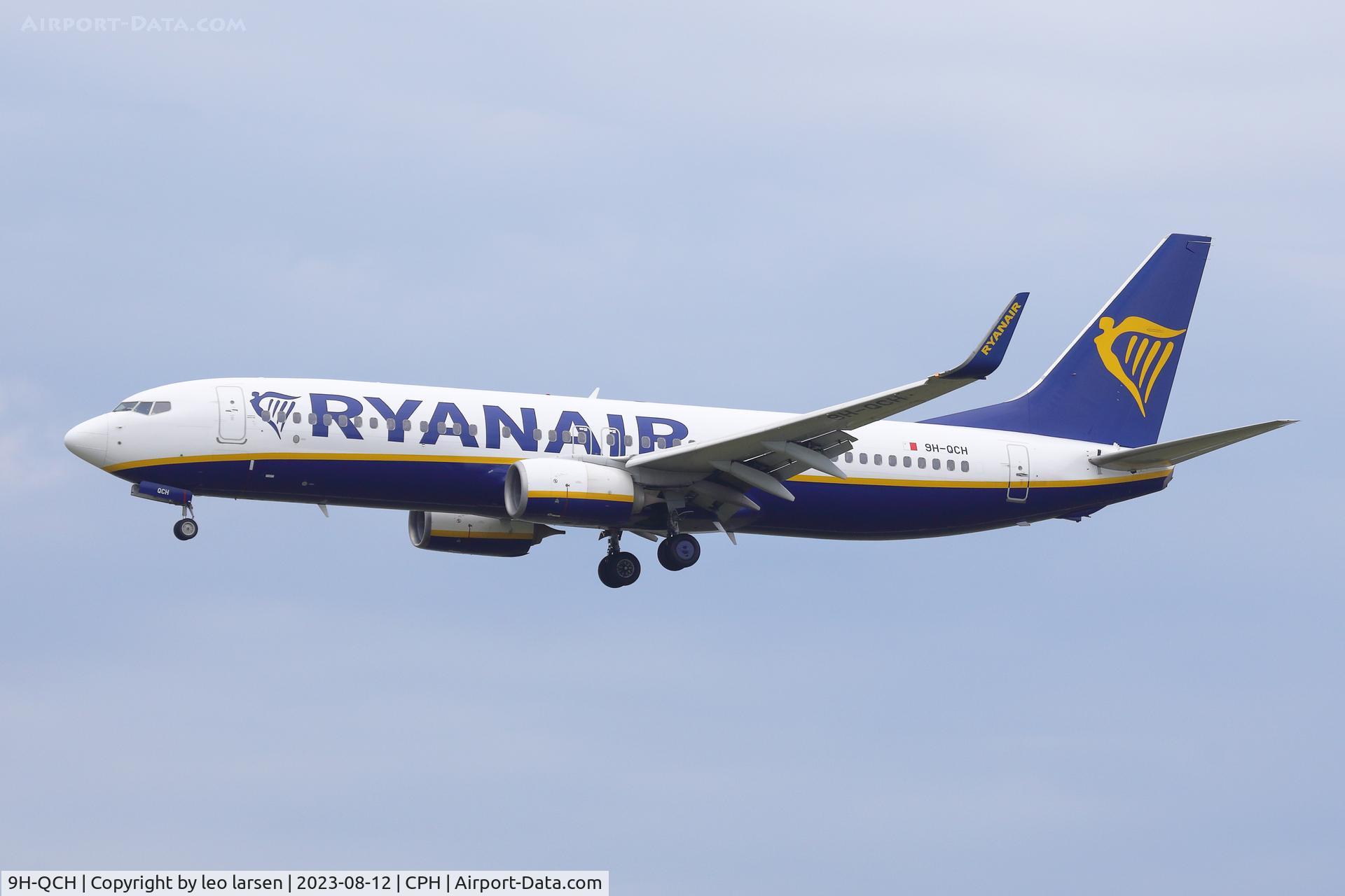 9H-QCH, 2016 Boeing 737-8AS C/N 44731, Copenhagen 12.8.2023
