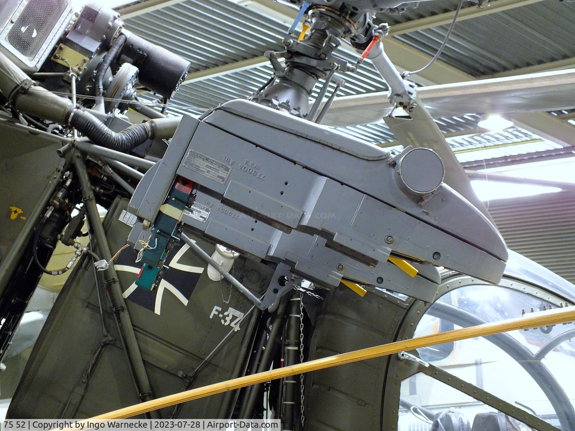 75 52, Sud SE-3130 Alouette II C/N 1402/C182, Sud Aviation SE.3130 Alouette II at the Wehrtechnische Studiensammlung (WTS), Koblenz