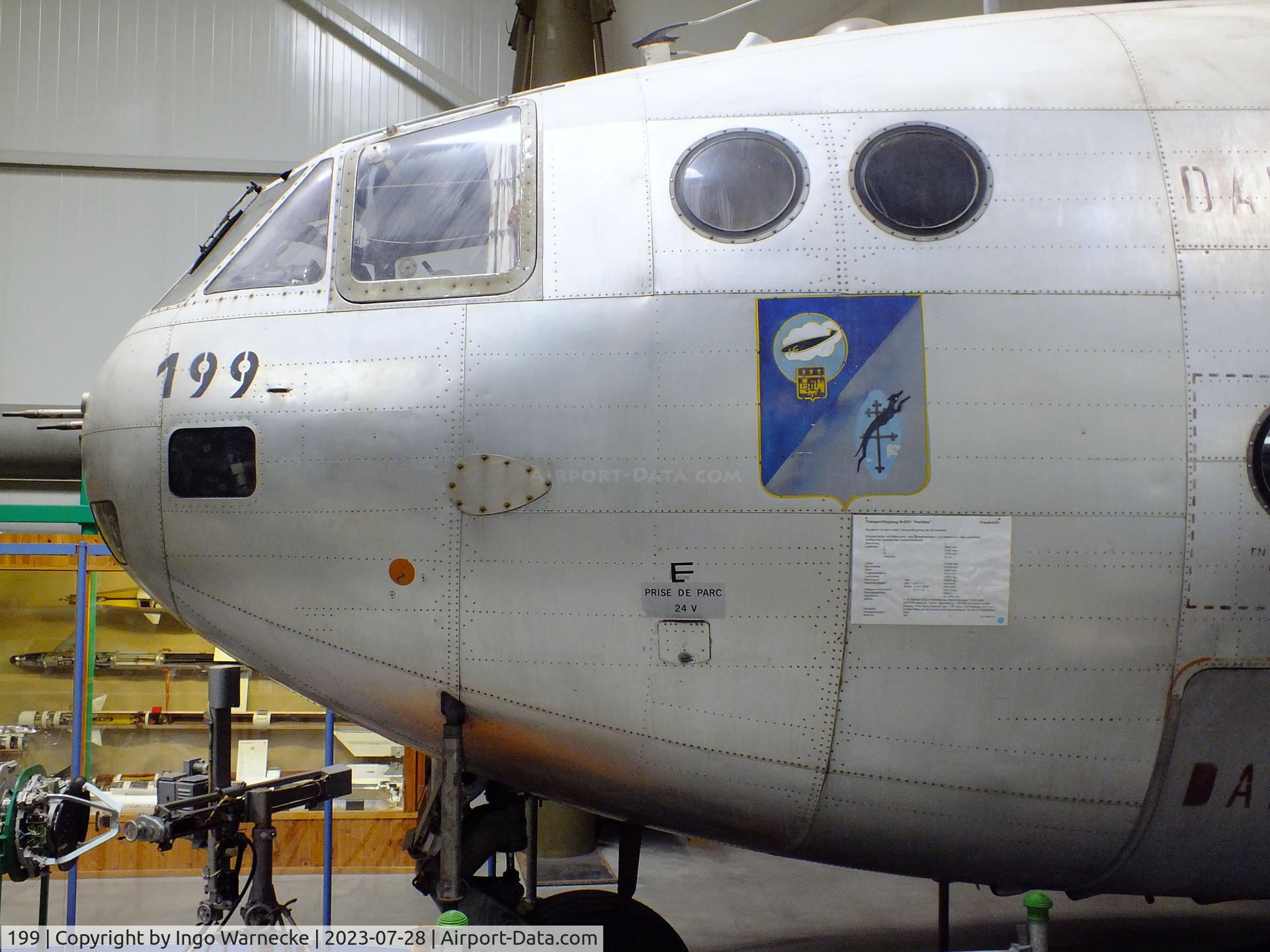 199, Nord N-2501F Noratlas C/N 199, Nord N.2501F Noratlas (starboard wing dismounted) at the Wehrtechnische Studiensammlung (WTS), Koblenz