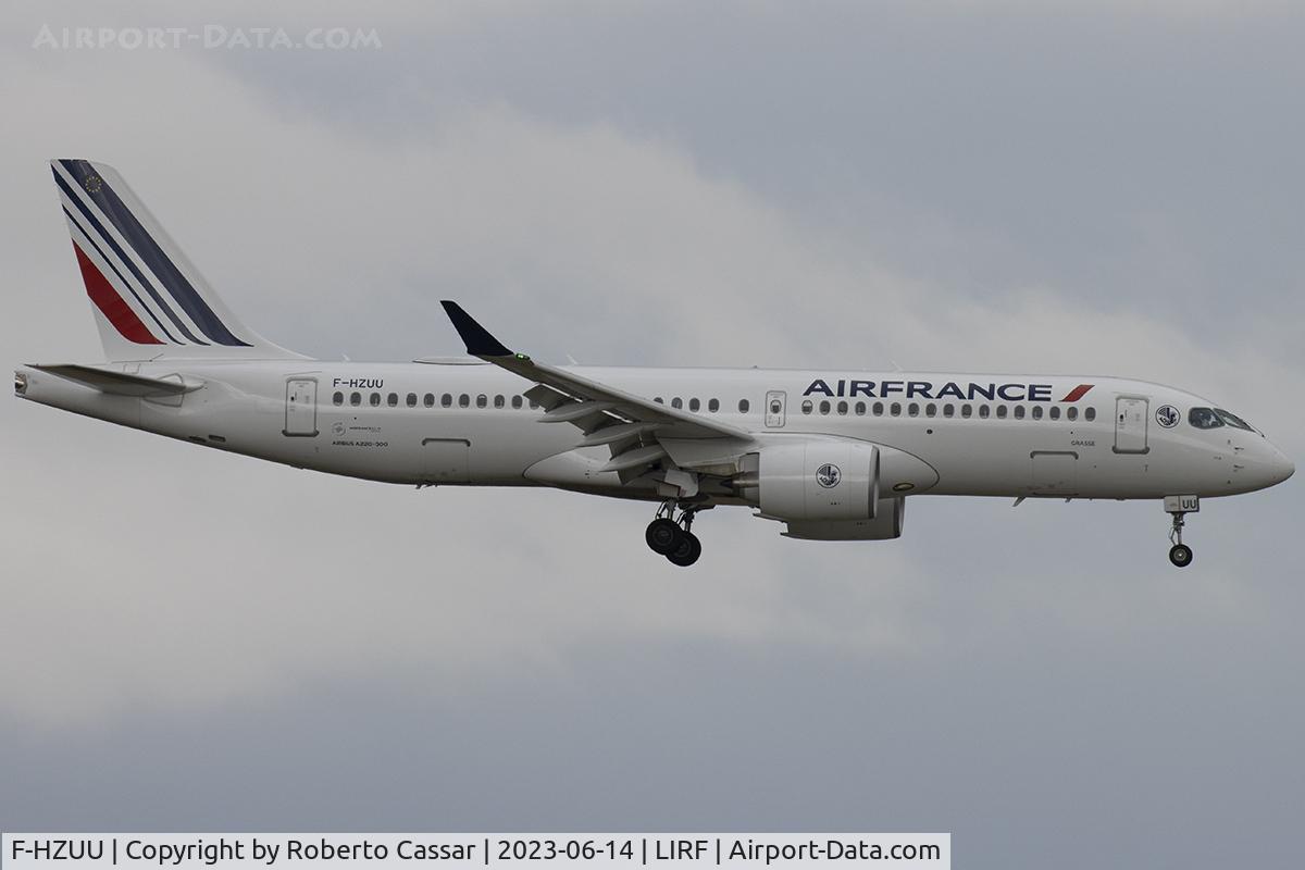 F-HZUU, 2023 Airbus A220-300 C/N 55213, Fiumicino