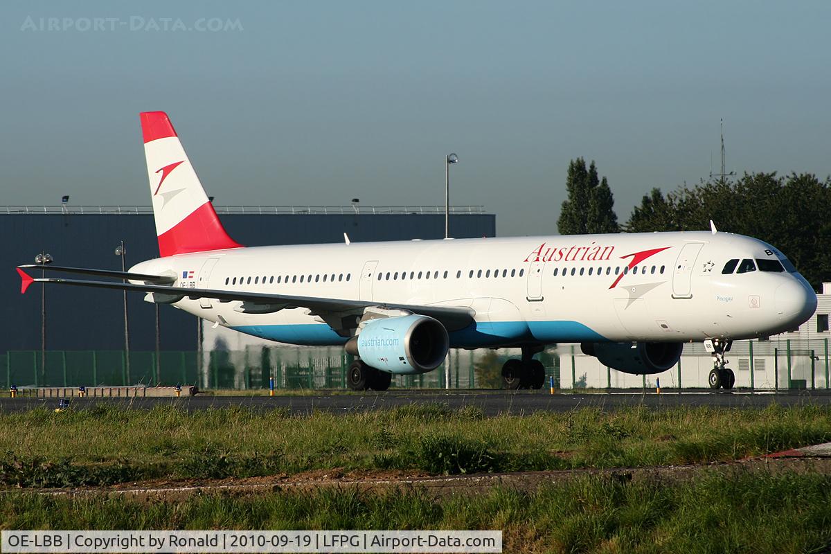 OE-LBB, 1995 Airbus A321-111 C/N 570, at cdg