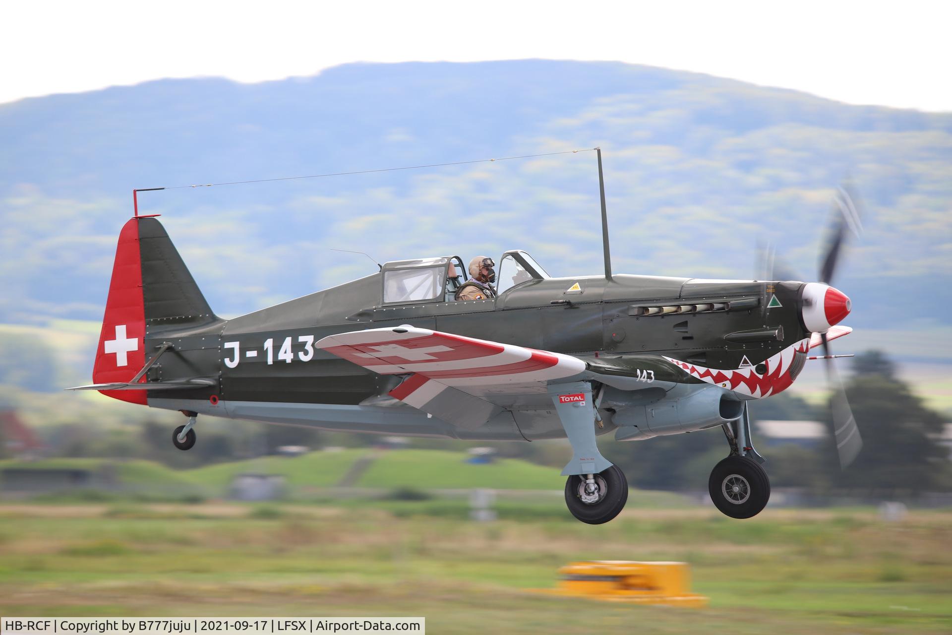 HB-RCF, 1942 Morane-Saulnier D-3801 (MS-412) C/N 194, during Luxeuil Air Show 2021