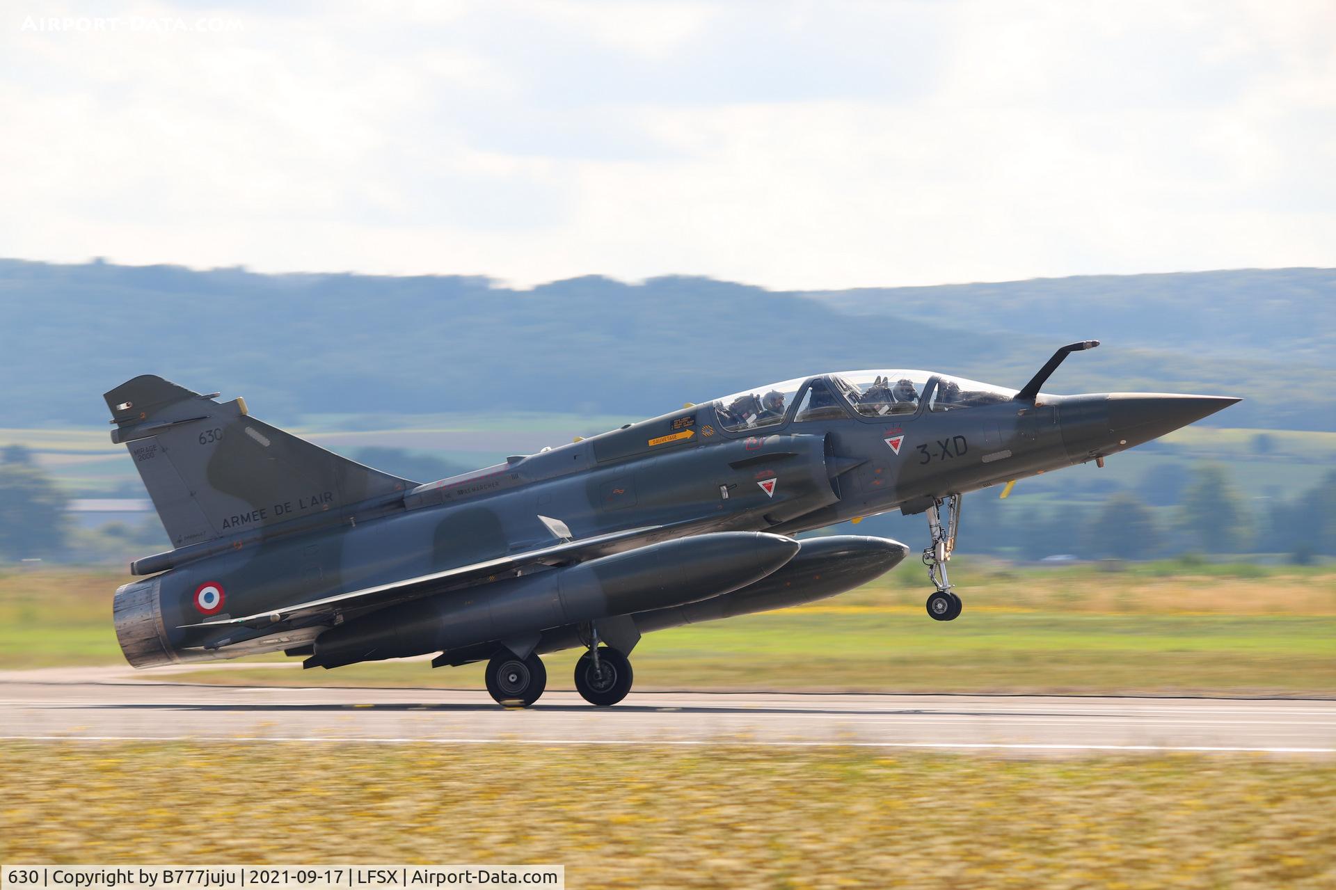 630, Dassault Mirage 2000D C/N 432, during Luxeuil Air Show 2021
new code 3-XD