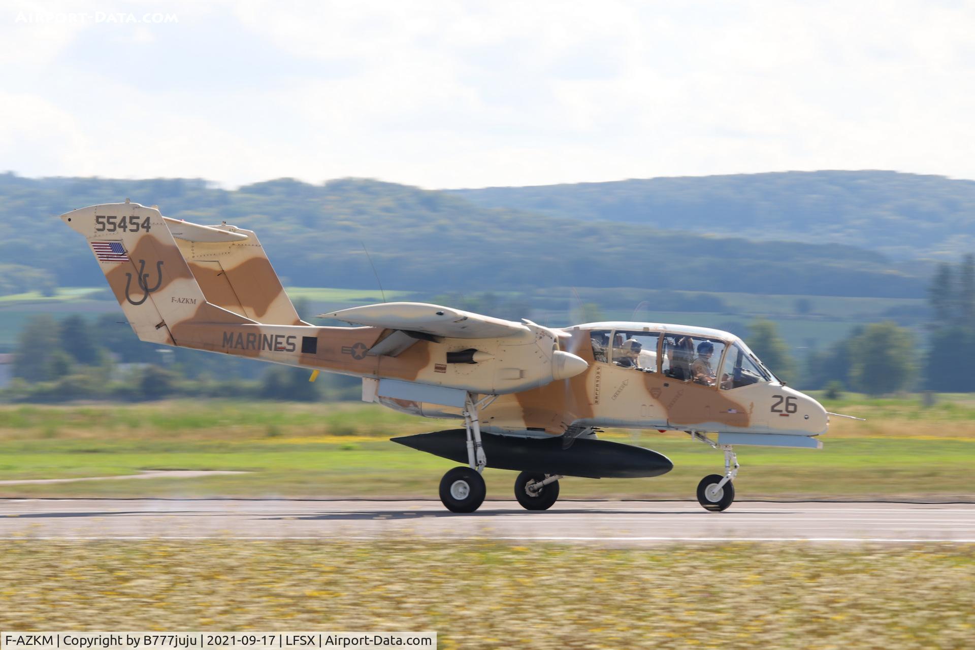 F-AZKM, 1971 North American OV-10B Bronco C/N 338-9 (305-65), during Luxeuil Air Show 2021