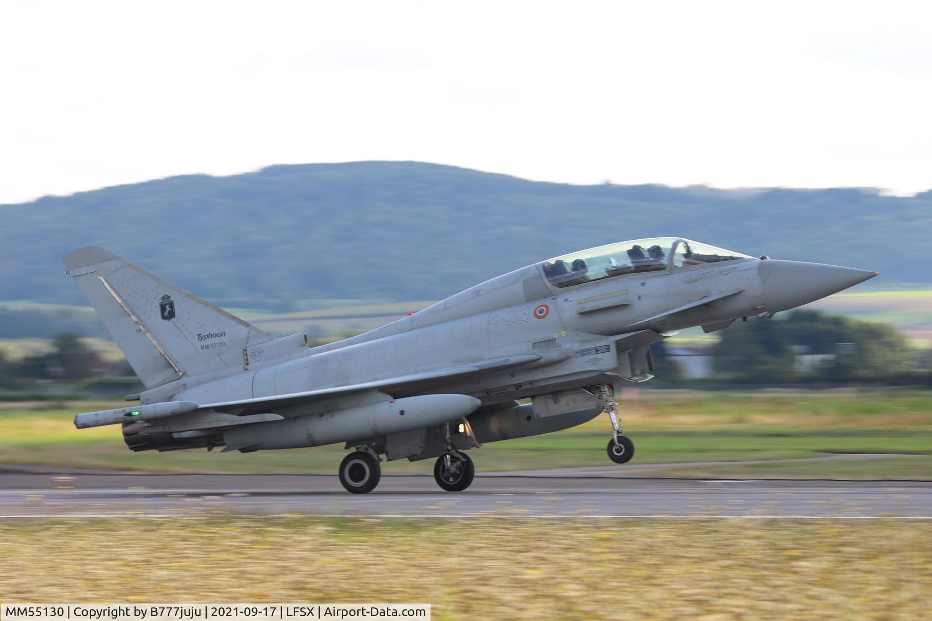 MM55130, Eurofighter EF-2000 Typhoon T C/N 147/IT009, during Luxeuil Air Show 2021