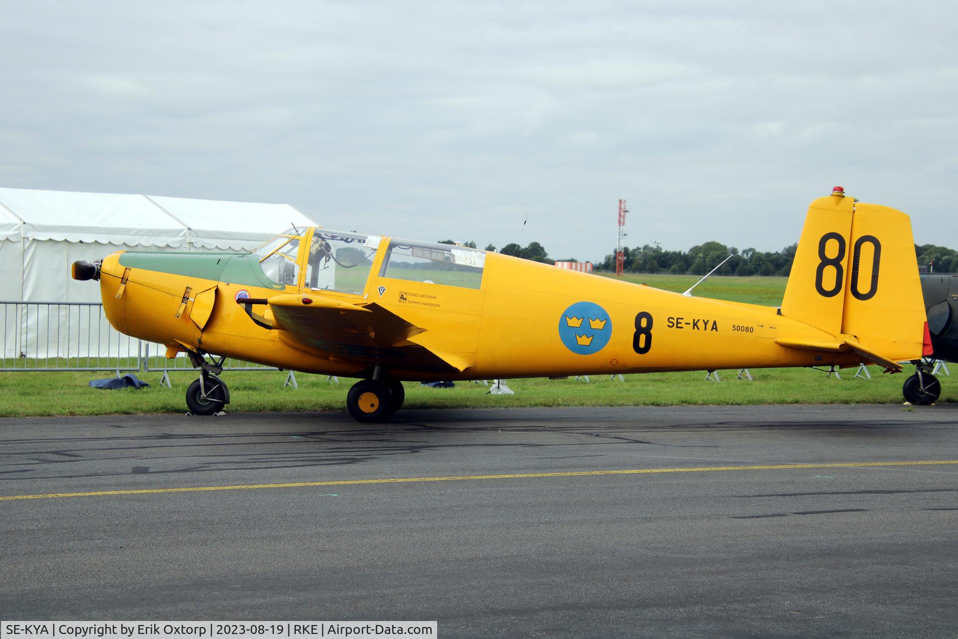SE-KYA, 1960 Saab Sk.50C Safir C/N 91-395, SE-KYA at the Roskilde Airshow