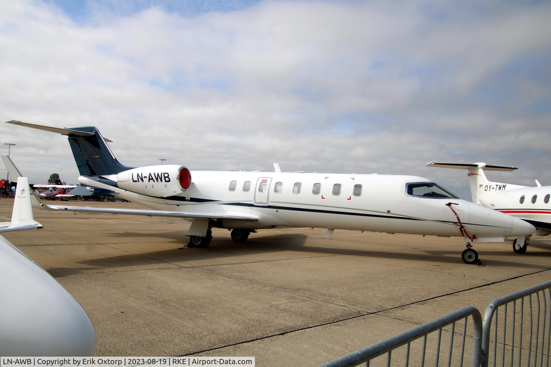 LN-AWB, 2002 Learjet 45 C/N 45-219, LN-AWB at the Roskilde Airhow