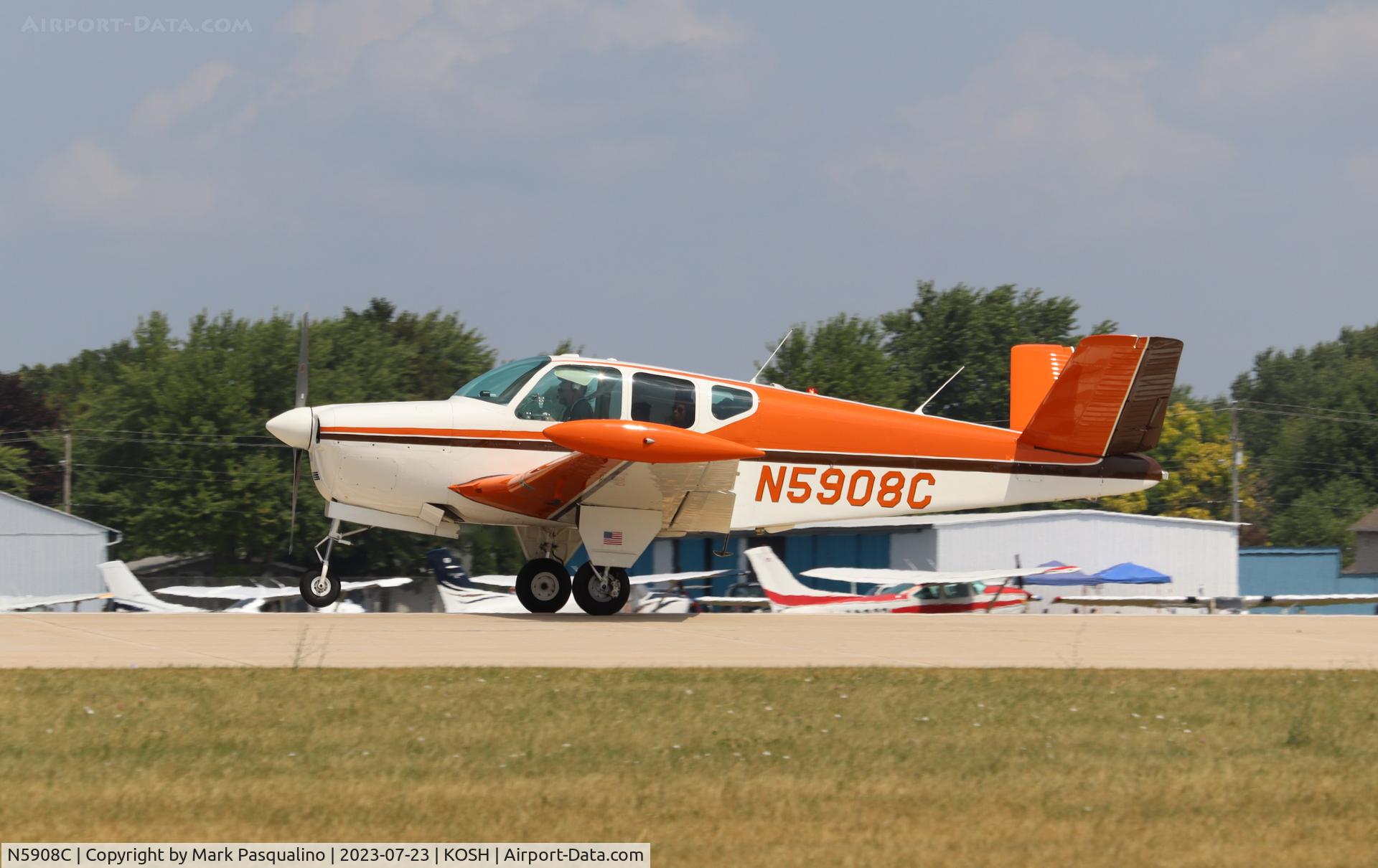 N5908C, 1952 Beech C35 Bonanza C/N D-3267, Beech C35
