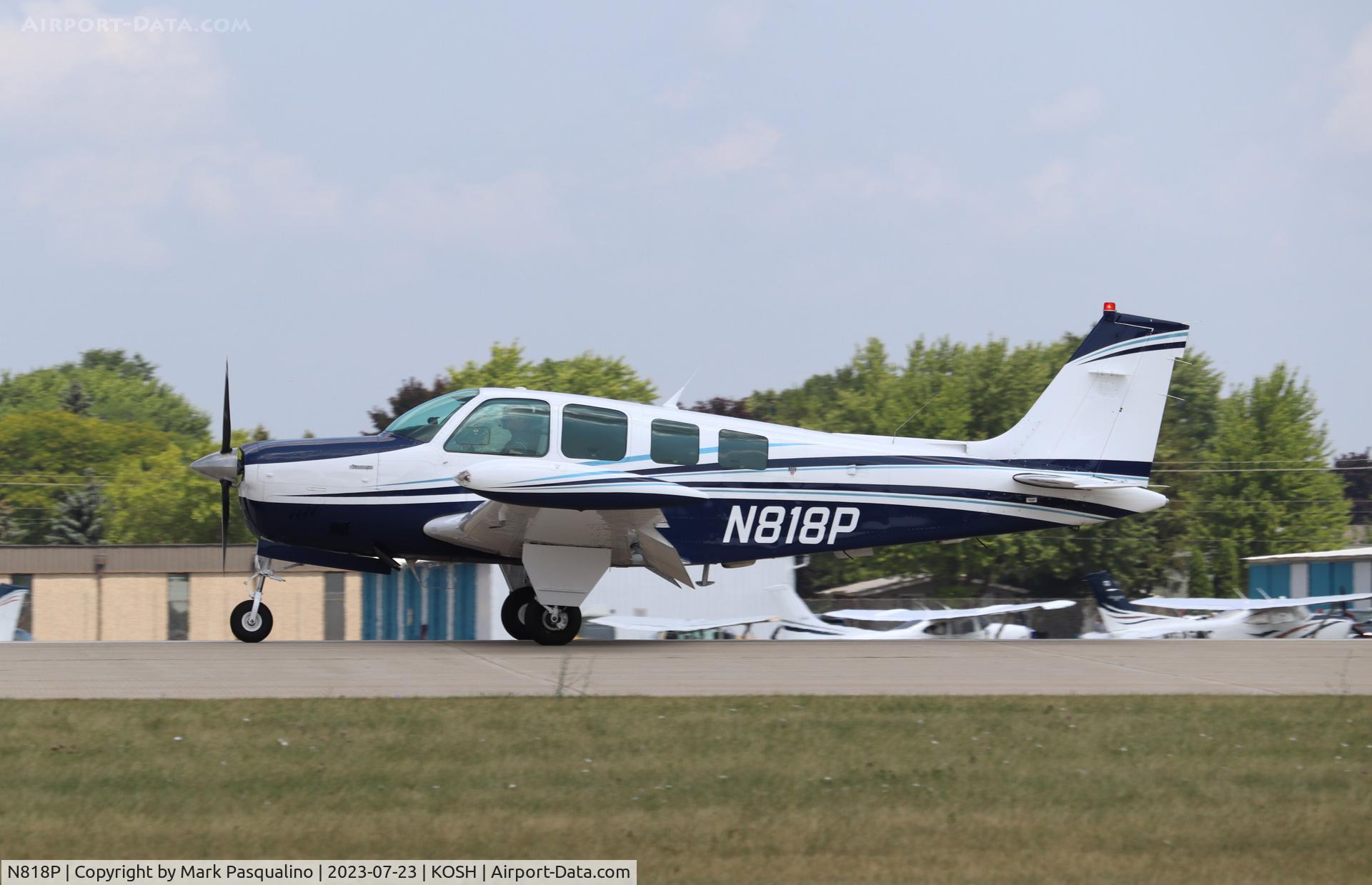 N818P, 1986 Beech A36 Bonanza 36 C/N E-2352, Beech A36