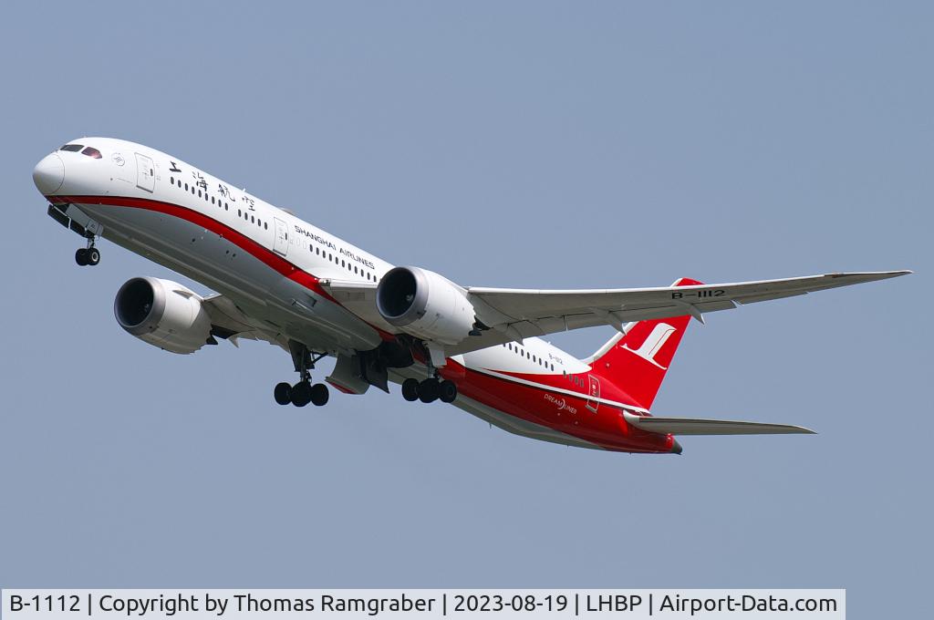 B-1112, 2018 Boeing 787-9 Dreamliner Dreamliner C/N 63707, Shanghai Airlines Boeing 787-9 Dreamliner