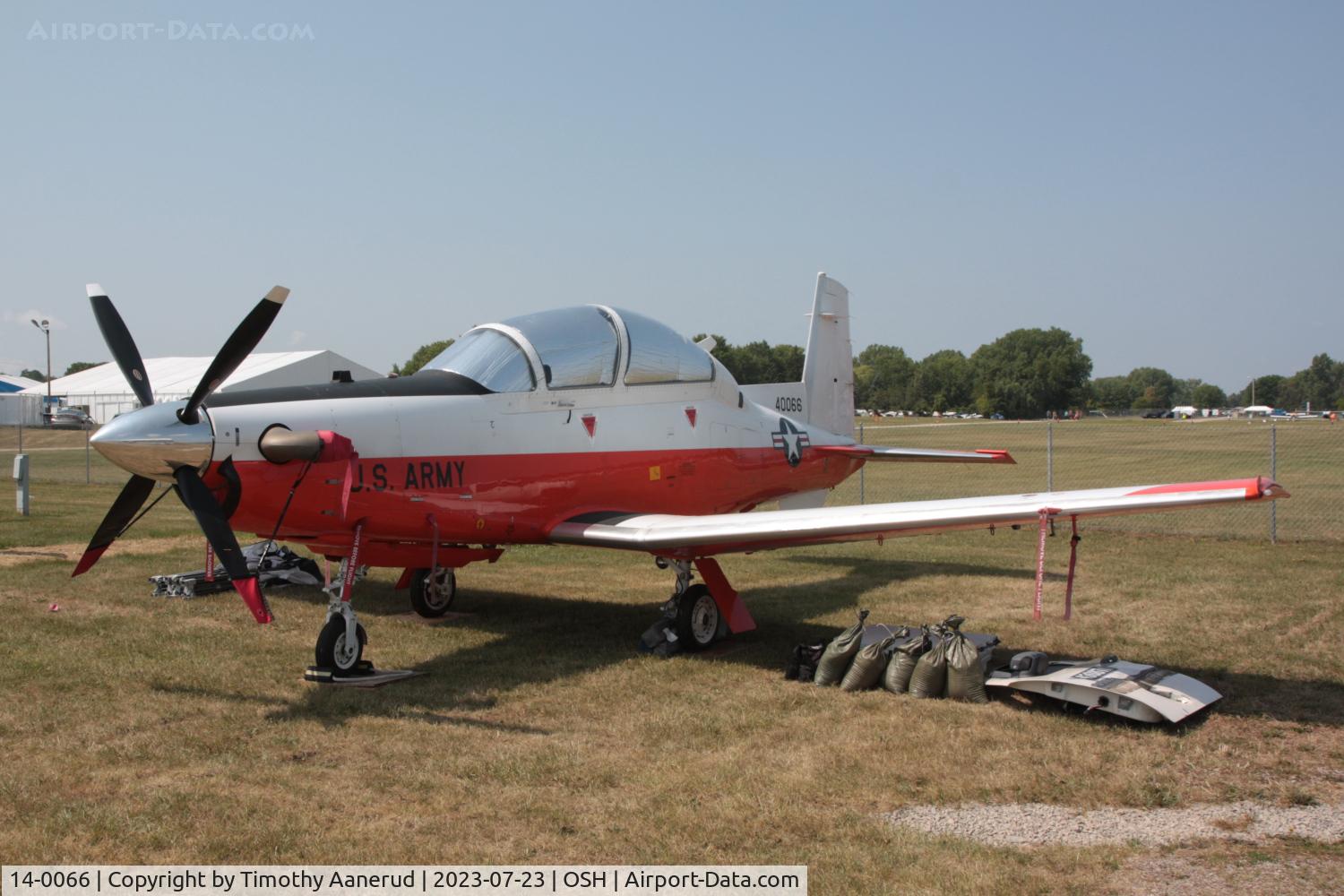 14-0066, Raytheon T-6C Texan II C/N PM-66, Raytheon T-6C II, c/n: 14-0066, AirVenture 2023, AirVenture 2023