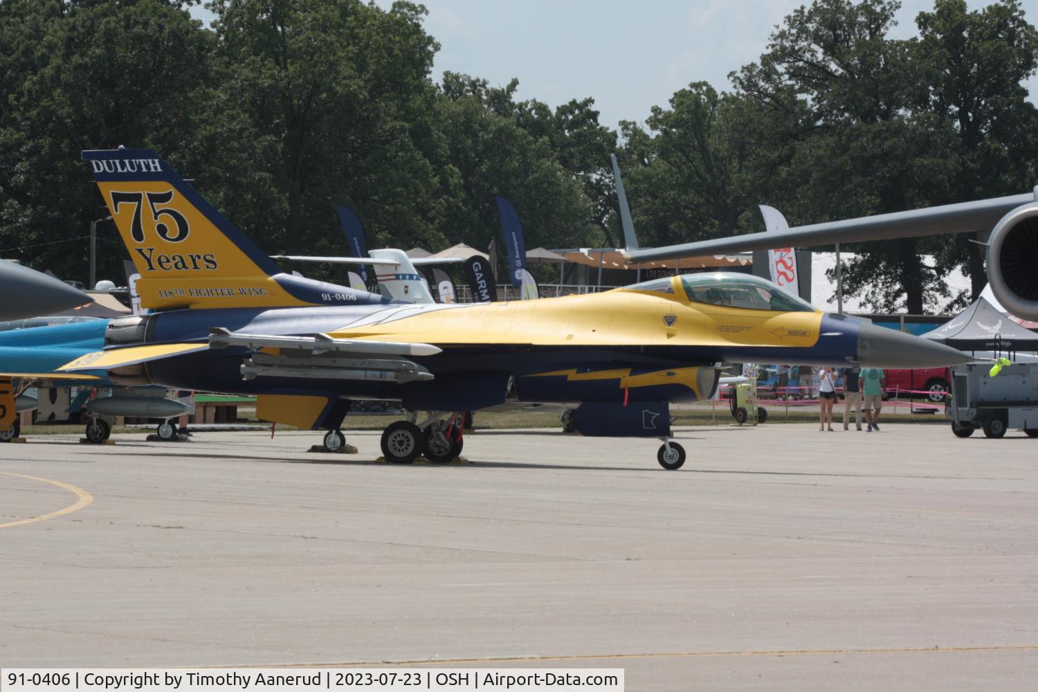 91-0406, 1991 General Dynamics F-16CM Fighting Falcon C/N CC-104, 1991 General Dynamics F-16CM Fighting Falcon, c/n: CC-104, AirVenture 2023