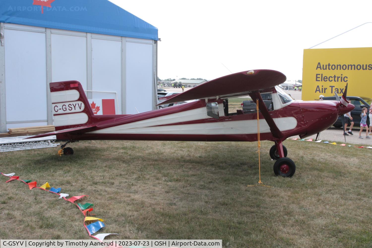 C-GSYV, 2020 Murphy REBEL C/N 186R, 2020 Murphy REBEL, c/n: 186R, AirVenture 2023. Kit Champions - Bronze Lindy