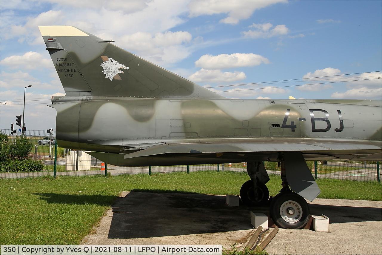 350, Dassault Mirage IIIE C/N 530, Dassault Mirage IIIE, Delta Athis Museum, Paray near Paris-Orly Airport
