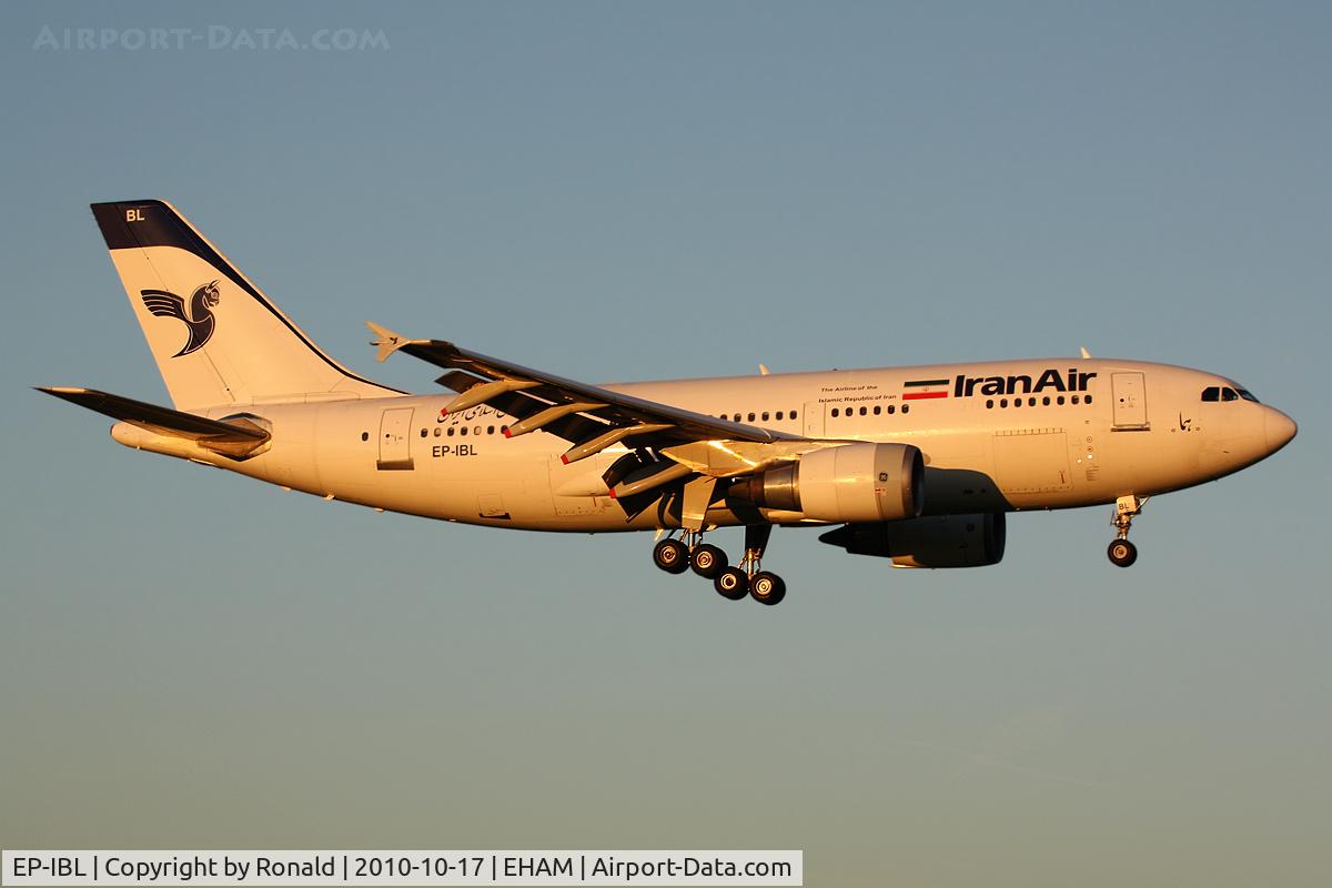 EP-IBL, 1987 Airbus A310-304 C/N 436, at spl