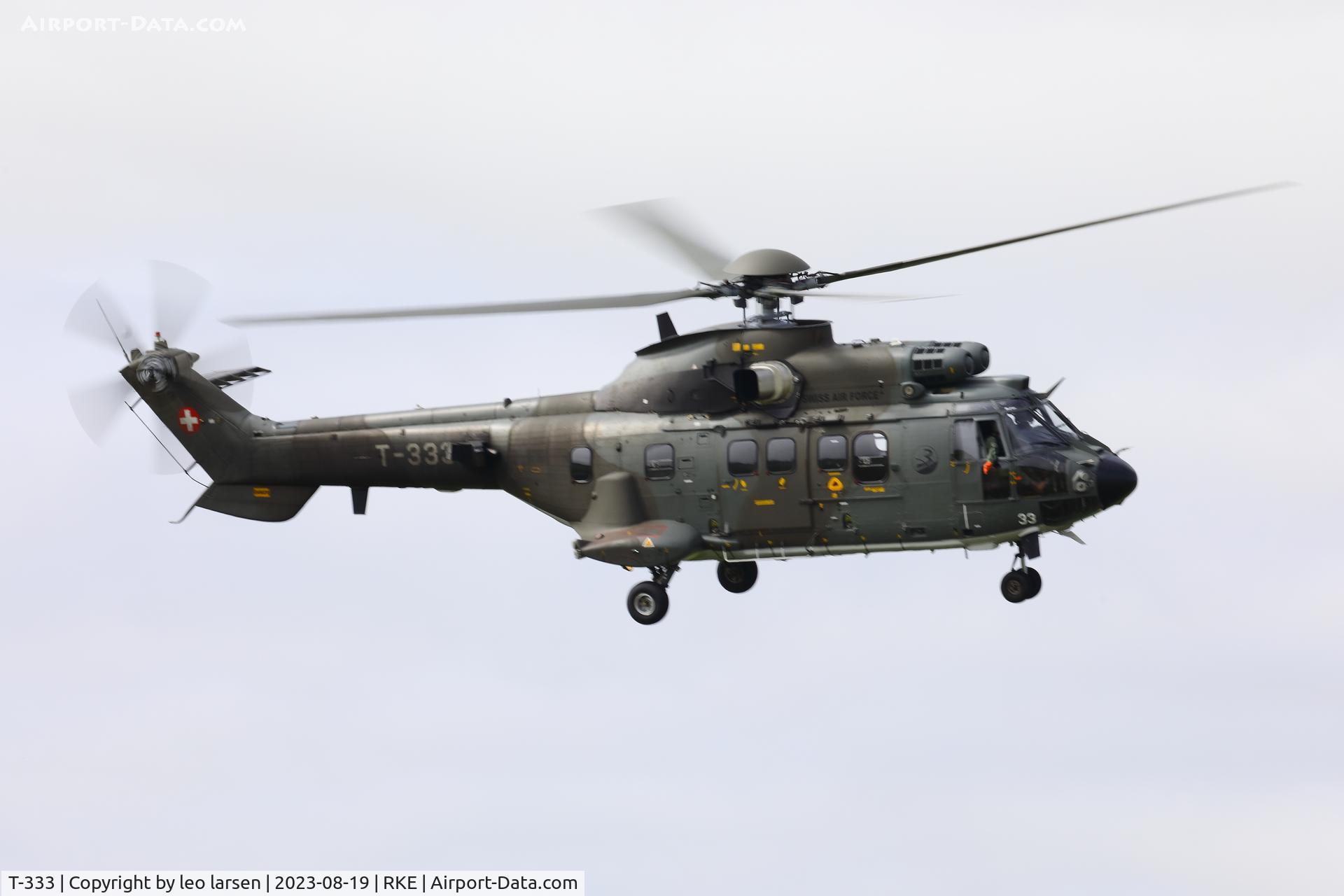 T-333, 2001 Eurocopter AS-532UL Cougar C/N 2521/MIS016, Roskilde Air Show 19.8.2023