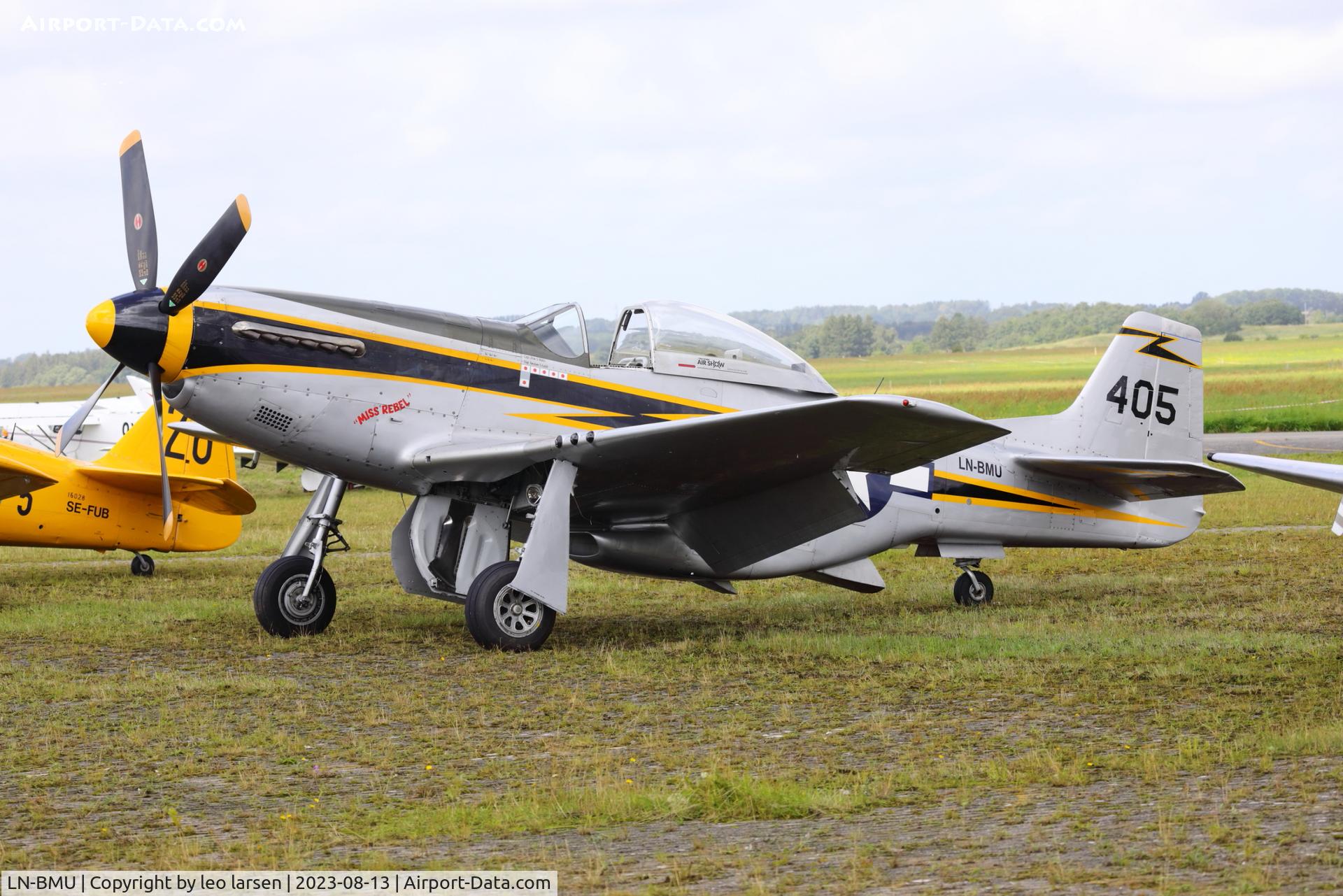 LN-BMU, 1968 Cavalier (NA) F-51D Mustang 2 C/N 111-28886, Værløse Denmark 13.8.2023