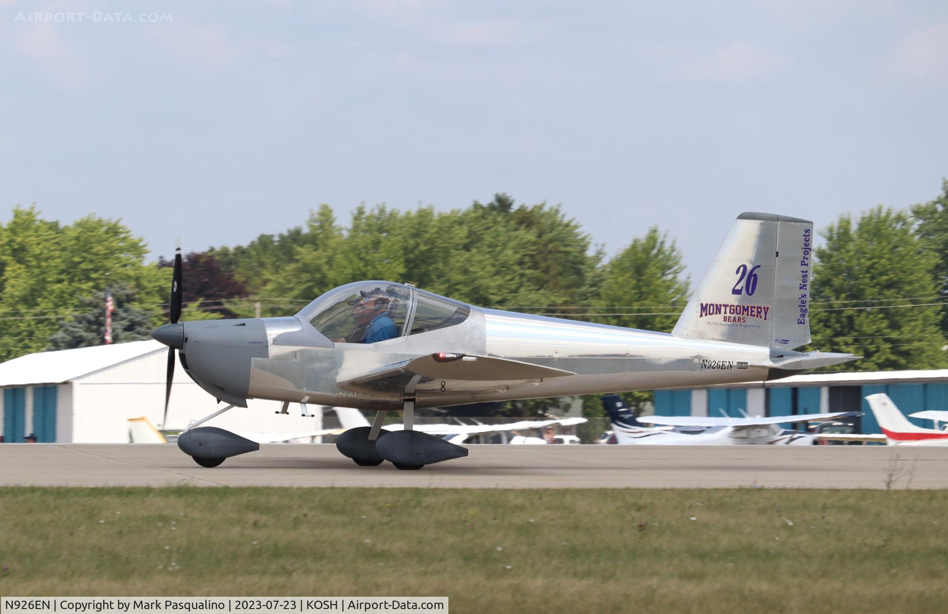 N926EN, 2022 Vans RV-12IS C/N 121212, Vans RV-12IS