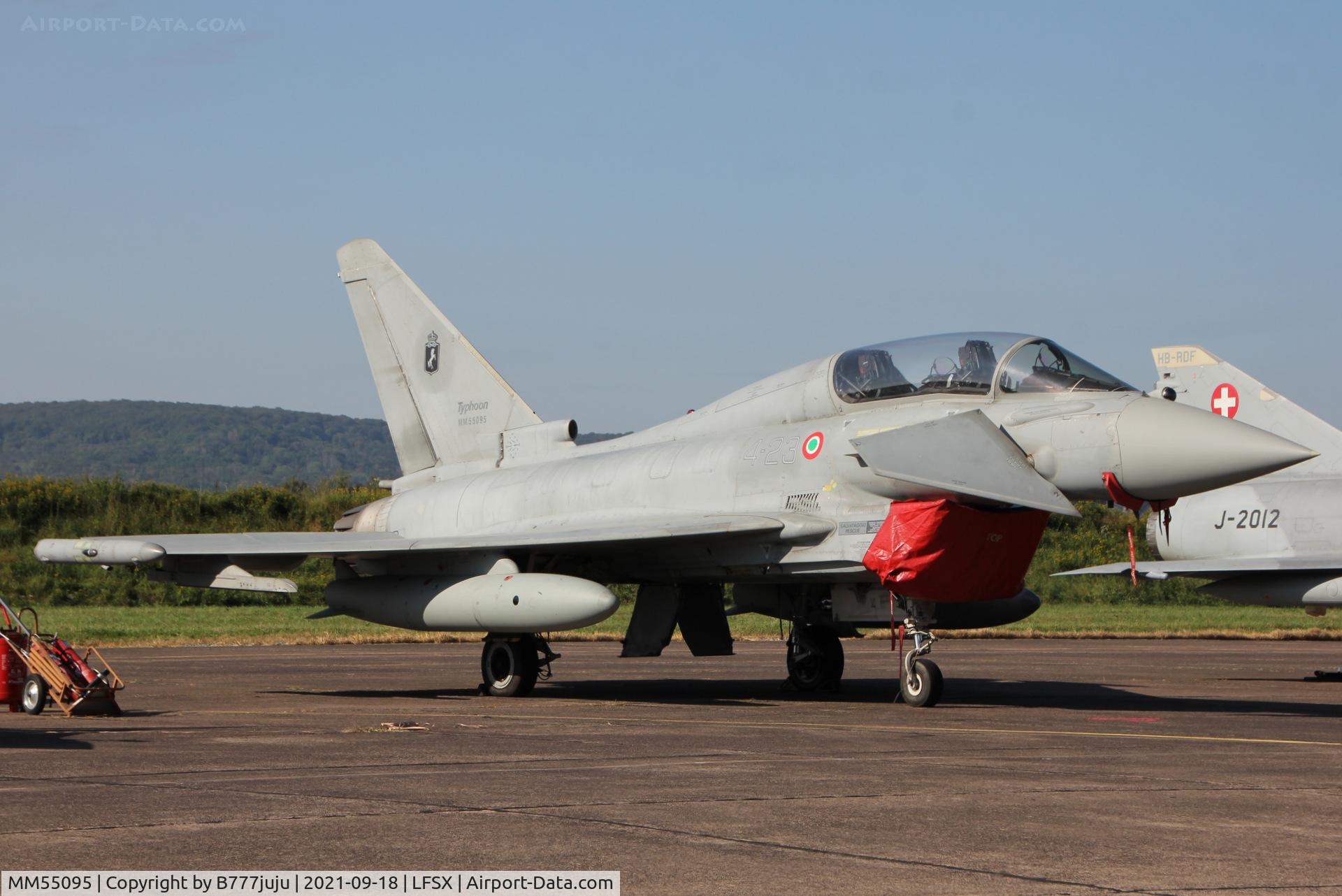 MM55095, 2004 Eurofighter EF-2000 Typhoon T C/N 022/IT004, during Luxeuil Air Show 2021