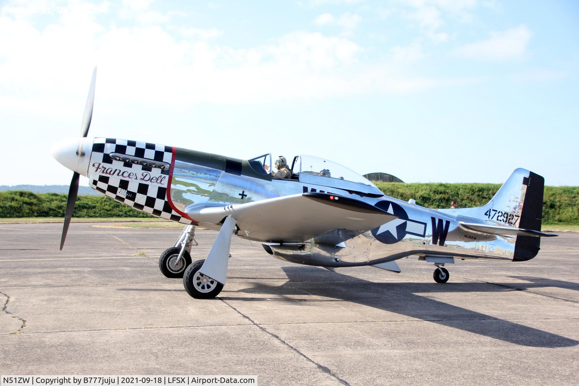N51ZW, 1944 North American P-51D Mustang C/N 44-13903JP, during Luxeuil Air Show 2021