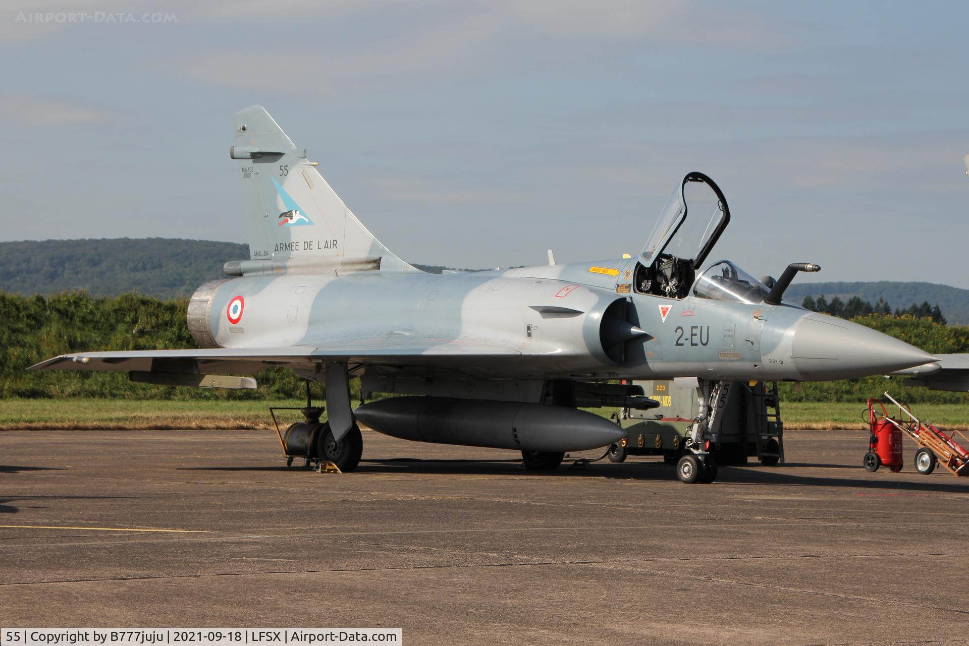 55, Dassault Mirage 2000-5F C/N 250, during Luxeuil Air Show 2021