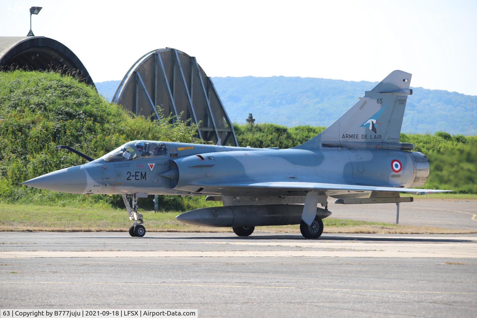 63, Dassault Mirage 2000-5F C/N 281, during Luxeuil Air Show 2021
new code 2-EM