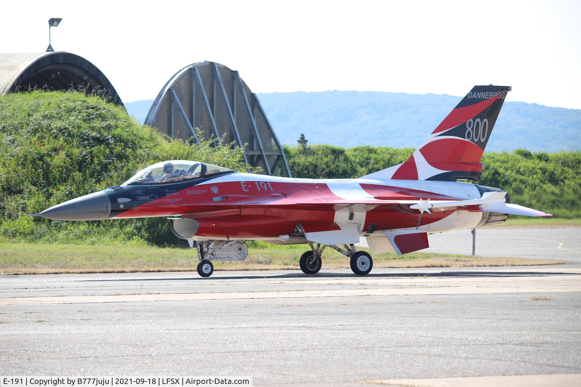 E-191, 1978 SABCA F-16AM Fighting Falcon C/N 6F-18, during Luxeuil Air Show 2021