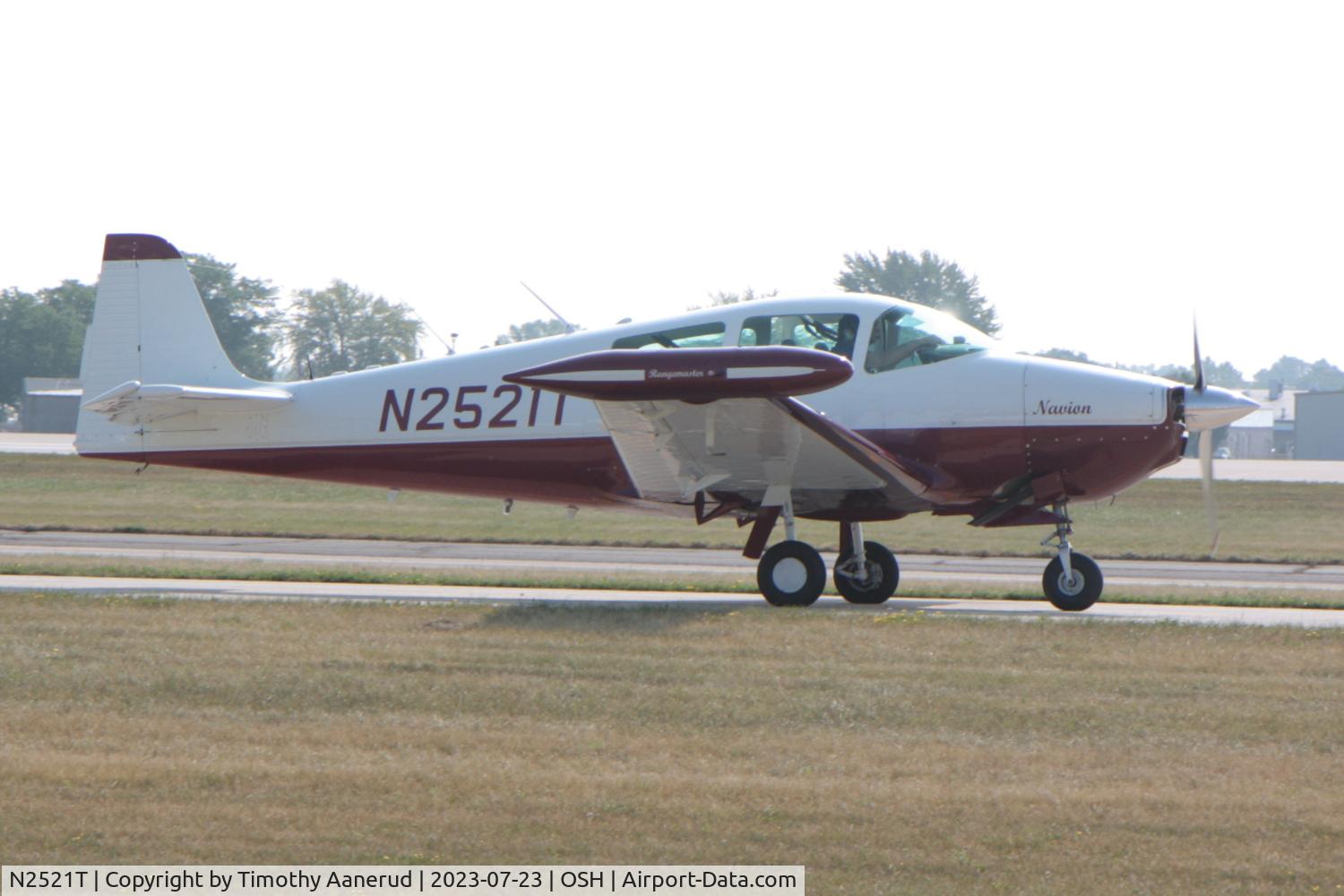 N2521T, 1968 Navion Rangemaster H C/N NAV-4-2519, 1968 Navion Rangemaster H, c/n: NAV-4-2519, AirVenture 2023
