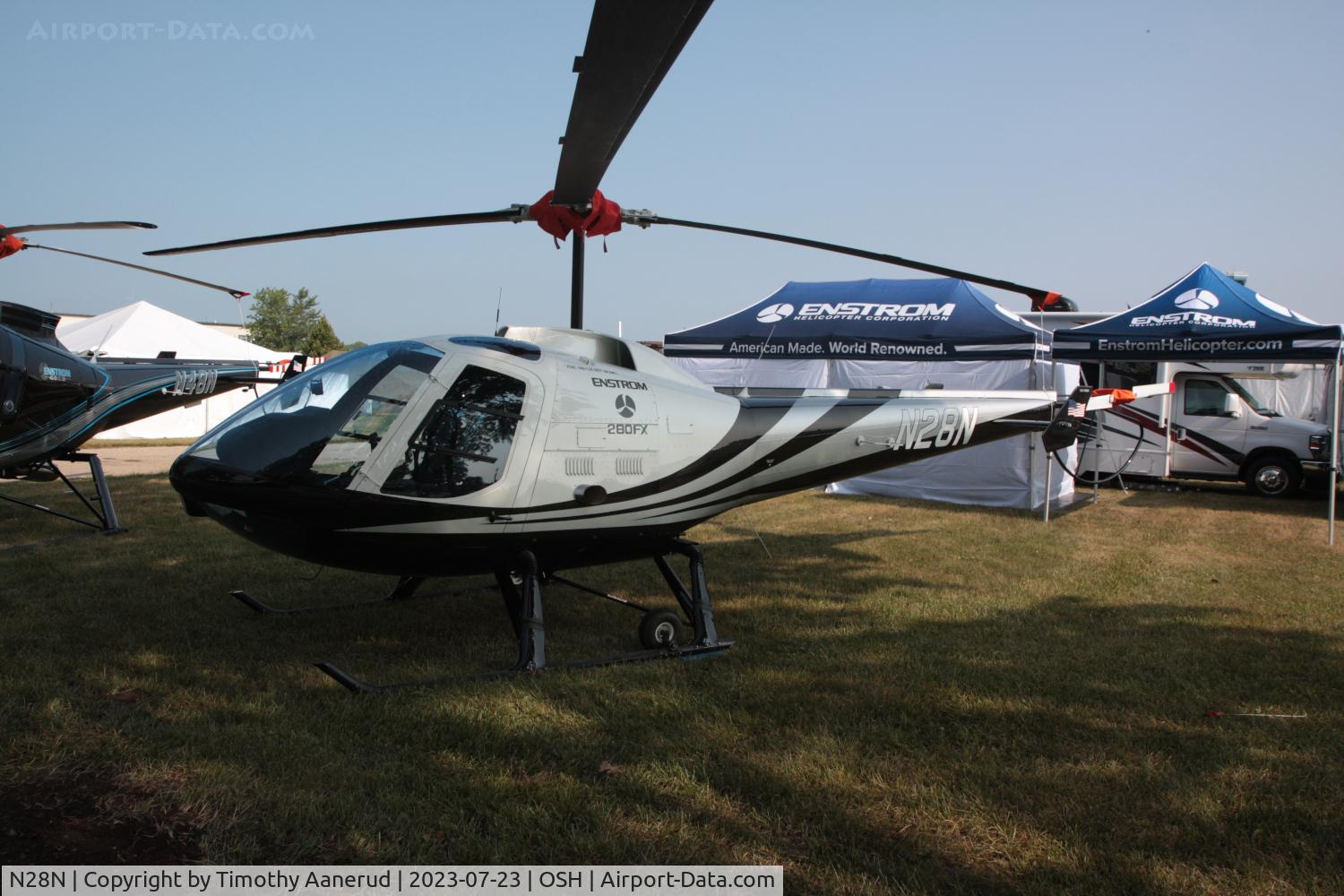 N28N, 2017 Enstrom 280FX Shark C/N 2147, 2017 ENSTROM 280FX, c/n: 2147, AirVenture 2023. Ex N270HA