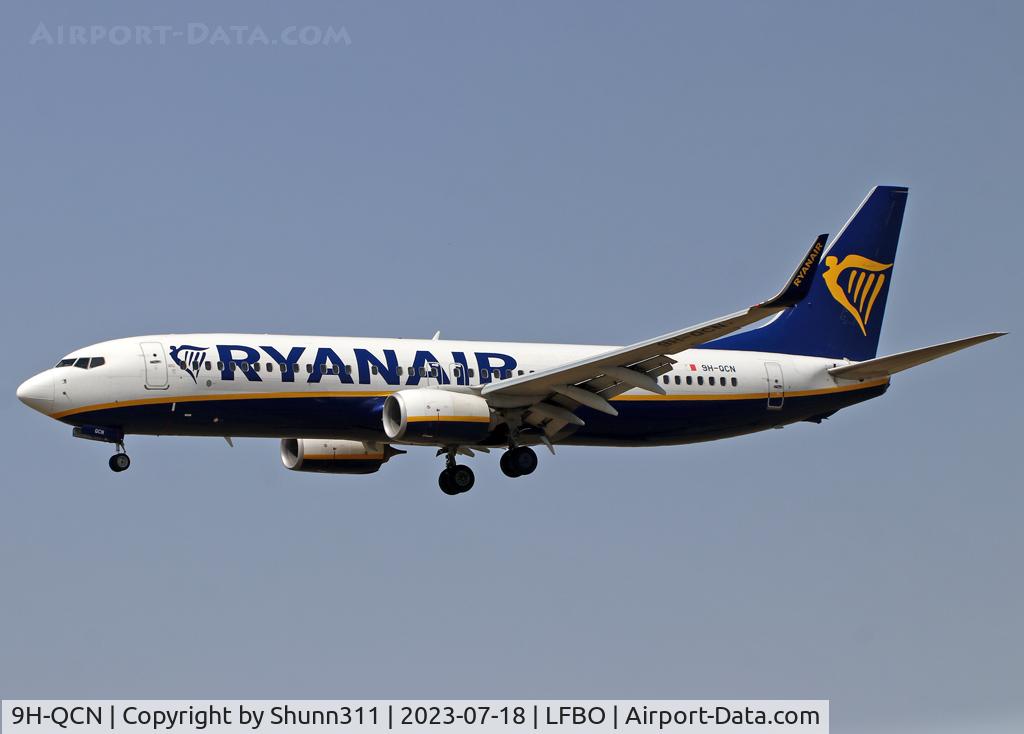 9H-QCN, 2018 Boeing 737-800 C/N 44833, Landing rwy 32R