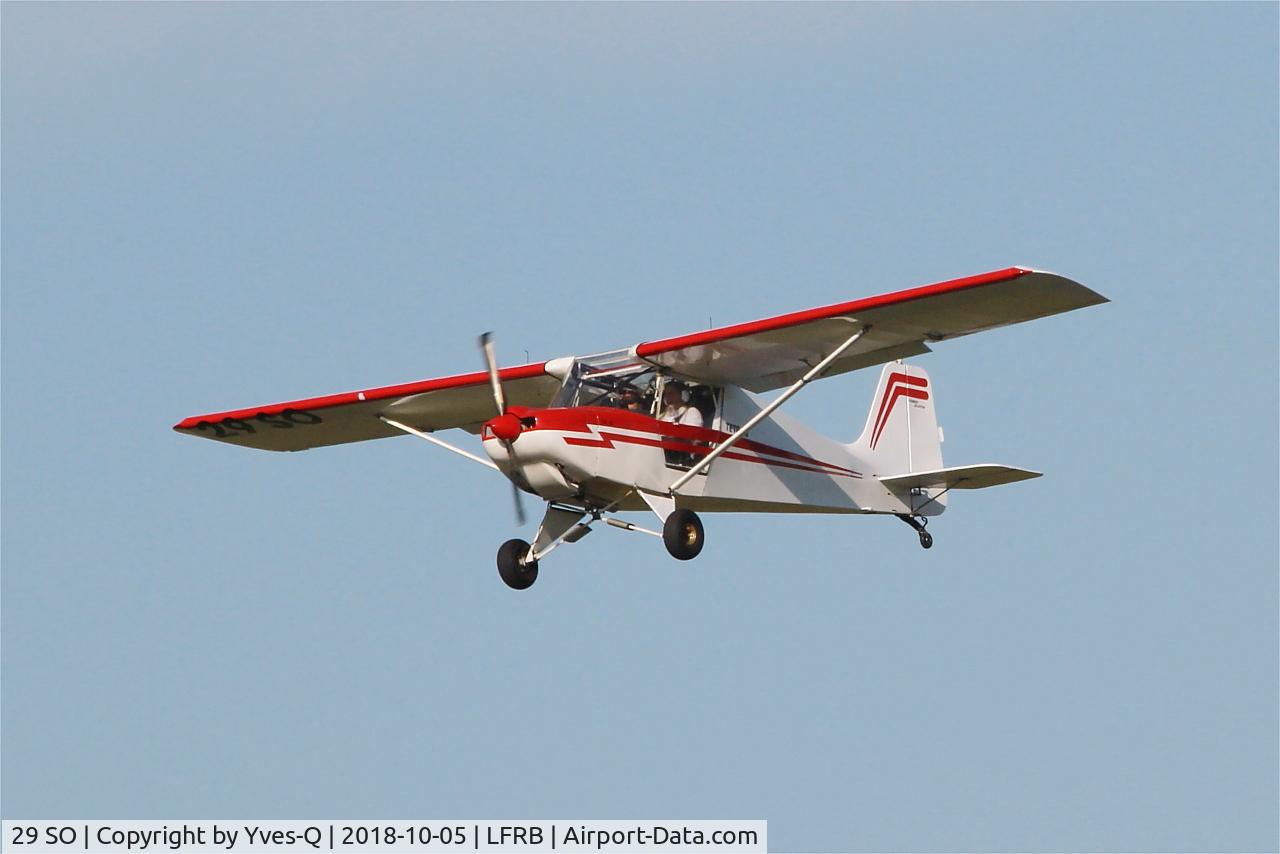 29 SO, Humbert Tétras 912BS C/N Not found 29 SO, Humbert Tétras 912 BS, Landing rwy 25R, Brest-Bretagne airport (LFRB-BES)