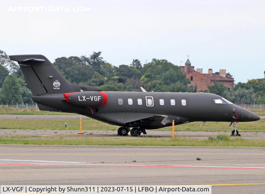 LX-VGF, 2019 Pilatus PC-24 C/N 133, Parked at the General Aviation area...